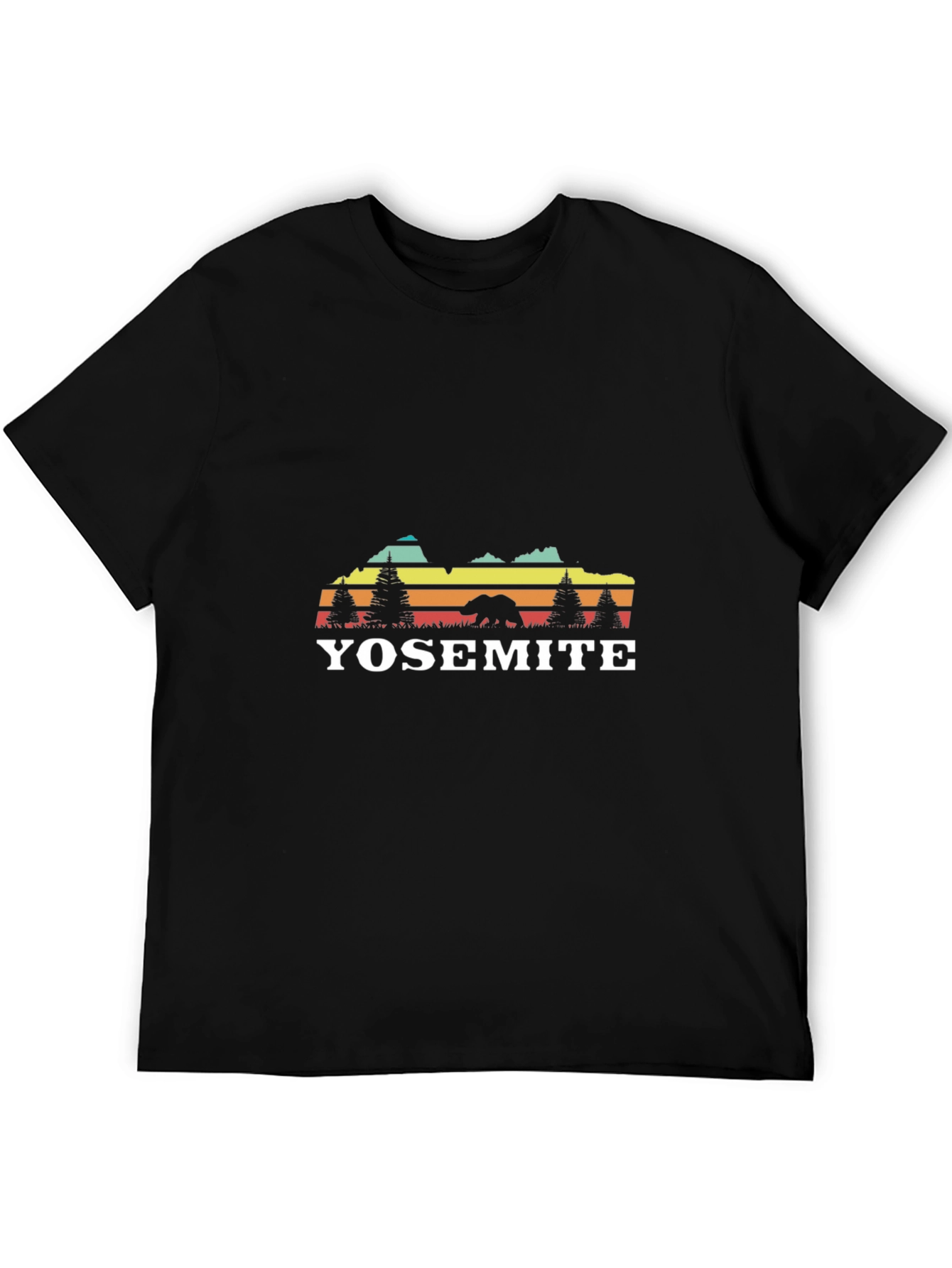 Yosemite Bear Retro Graphic T-Shirt