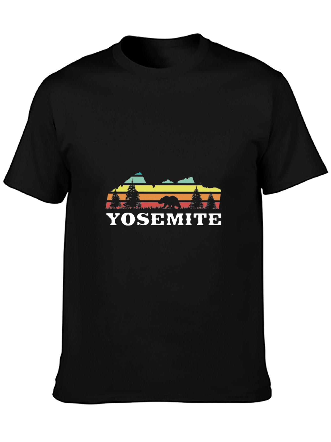 Yosemite Bear Retro Graphic T-Shirt