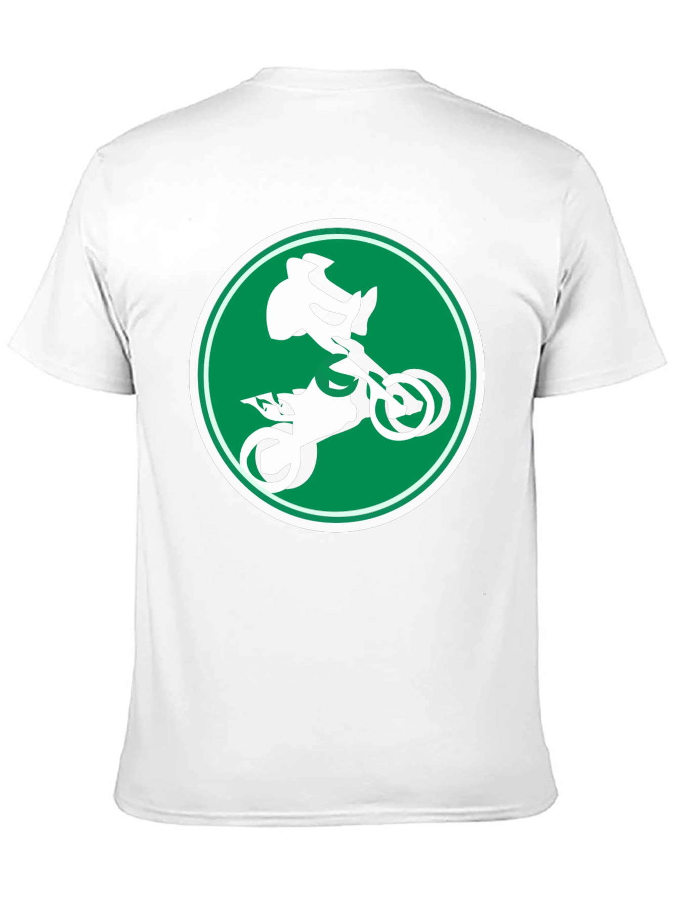 Motocross Rider Graphic Tee - Black Cotton T-Shirt