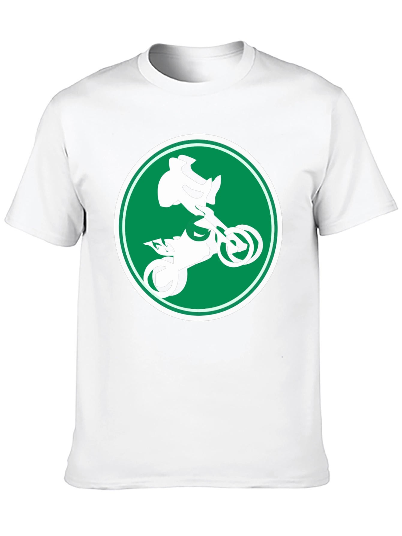 Motocross Rider Graphic Tee - Black Cotton T-Shirt