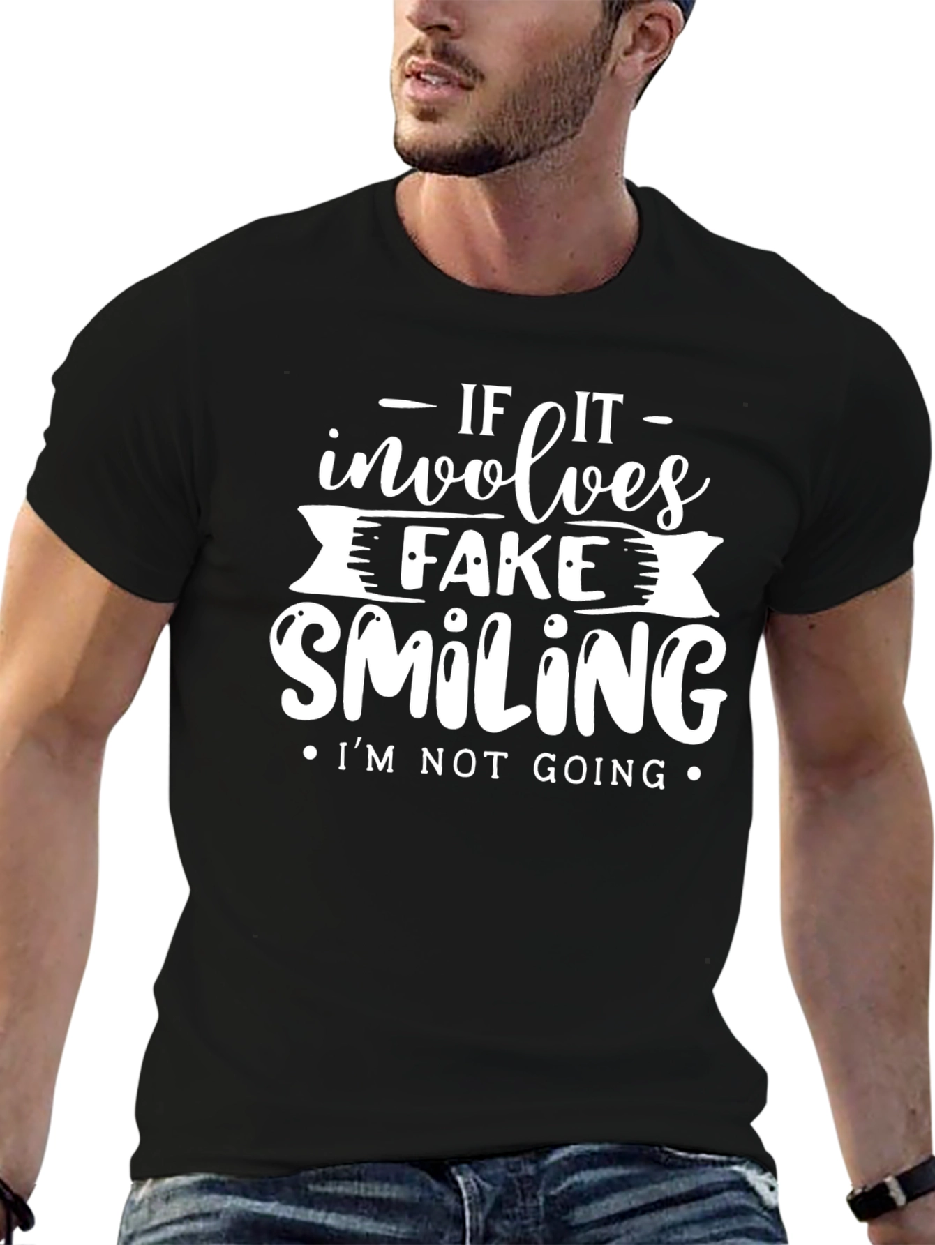 If It Involves Fake Smiling Graphic Tee