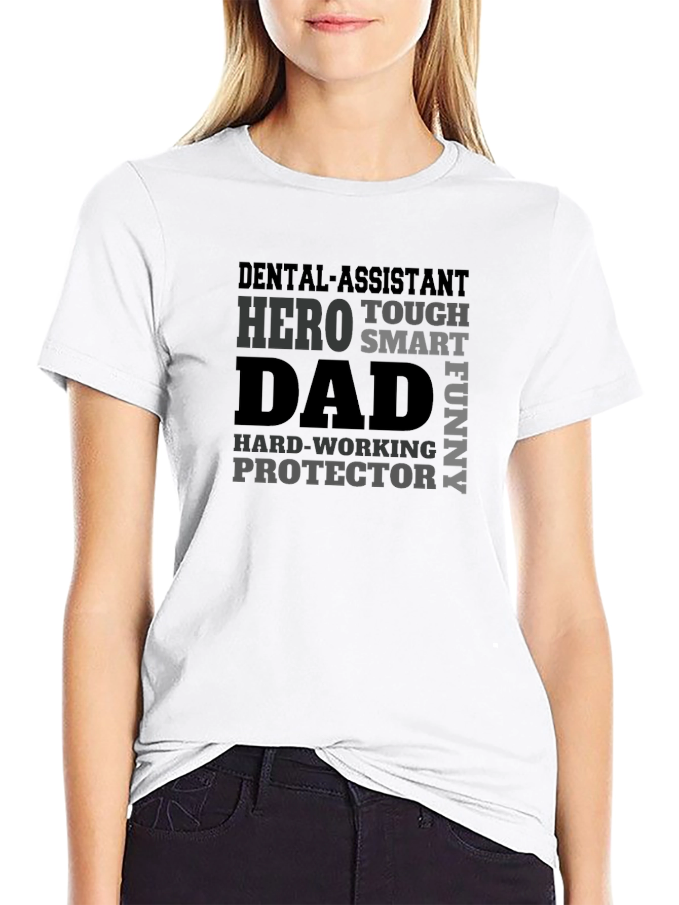 Dental Assistant Dad T-Shirt - Hero Protector Design