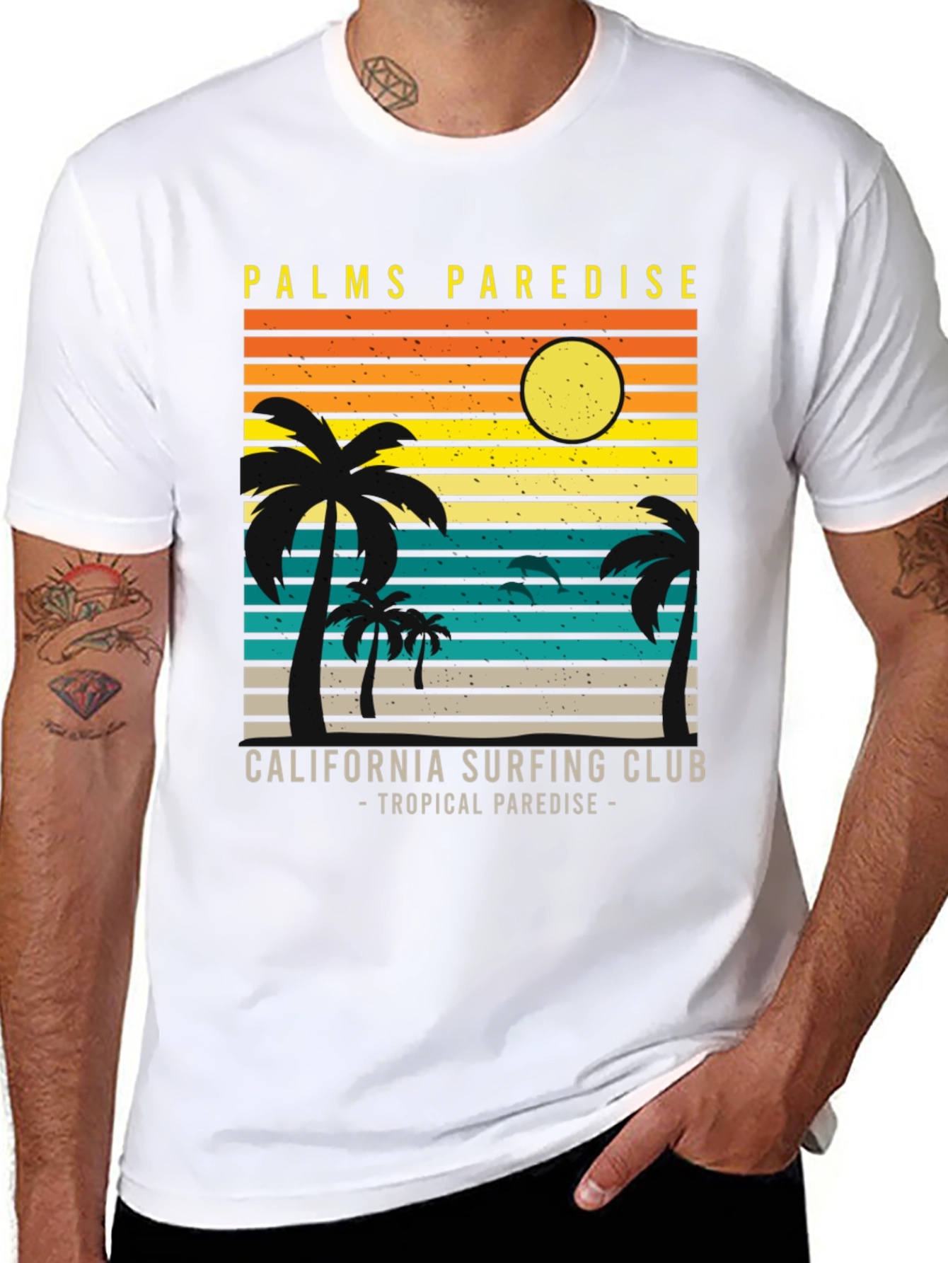 Palms Paradise California Surfing Club T-Shirt