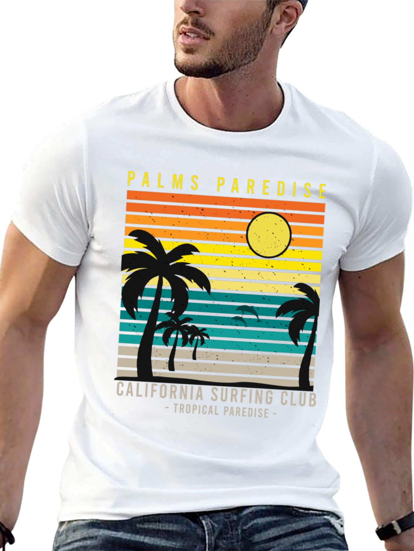 Palms Paradise California Surfing Club T-Shirt
