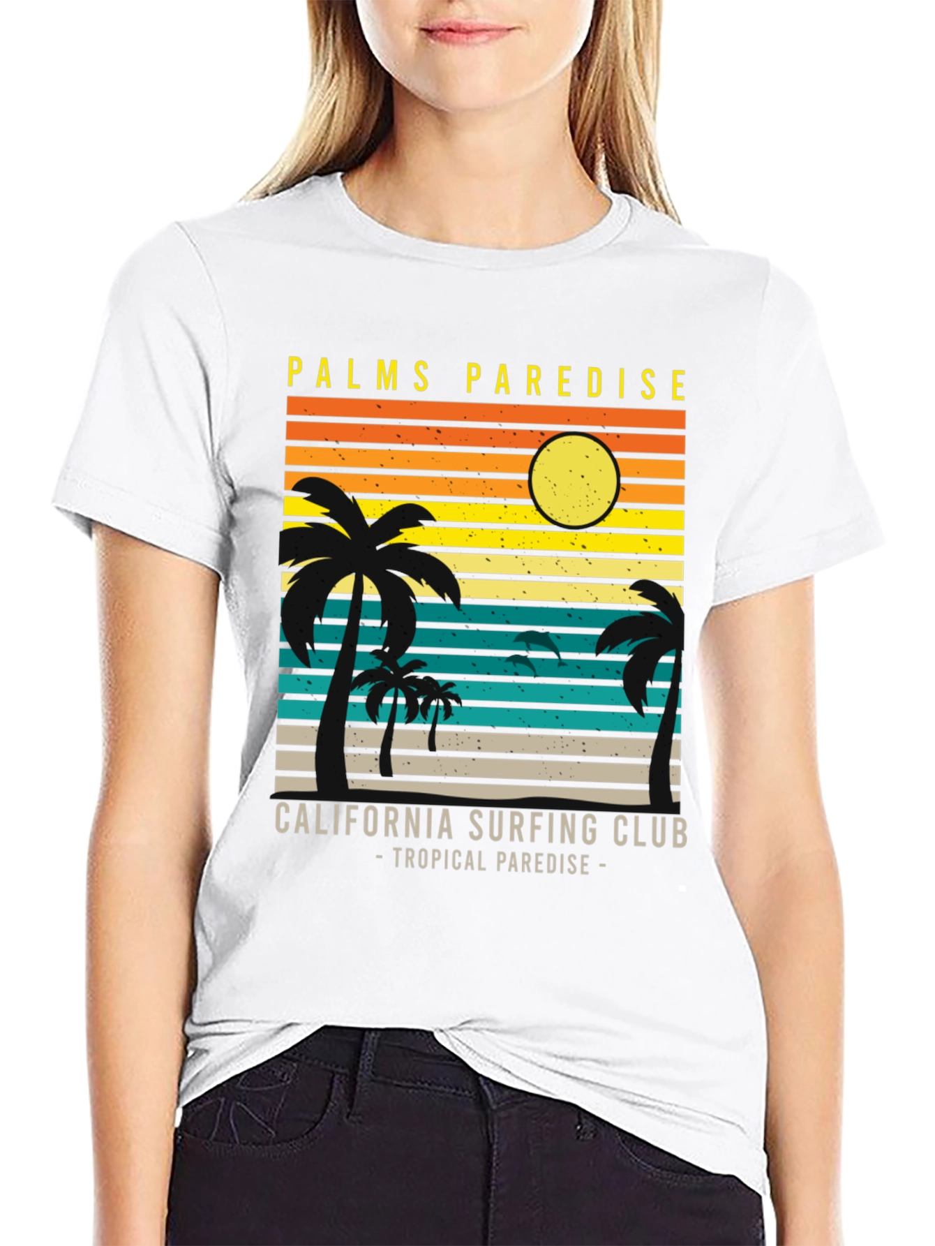 Palms Paradise California Surfing Club T-Shirt