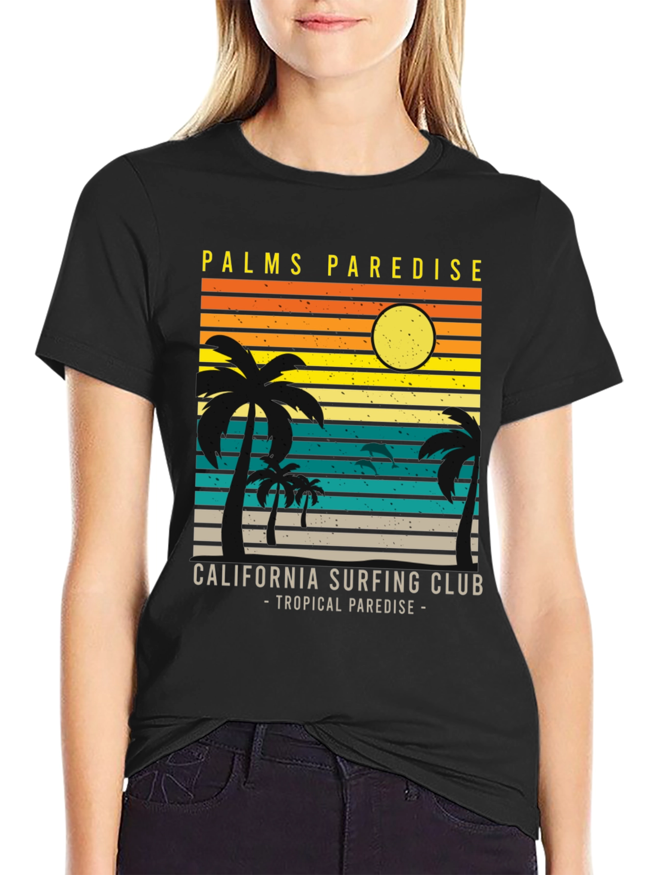 Palms Paradise California Surfing Club T-Shirt