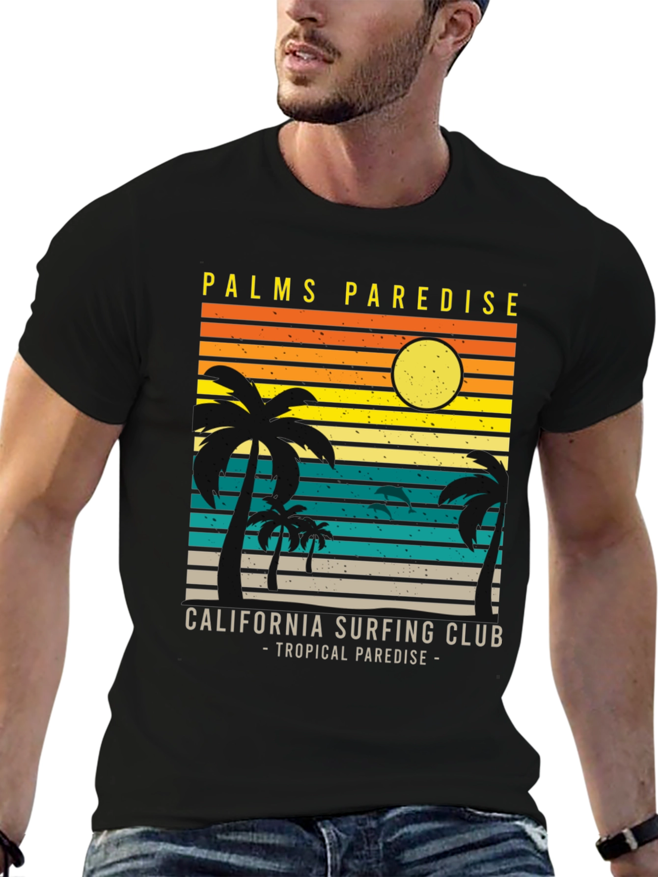 Palms Paradise California Surfing Club T-Shirt