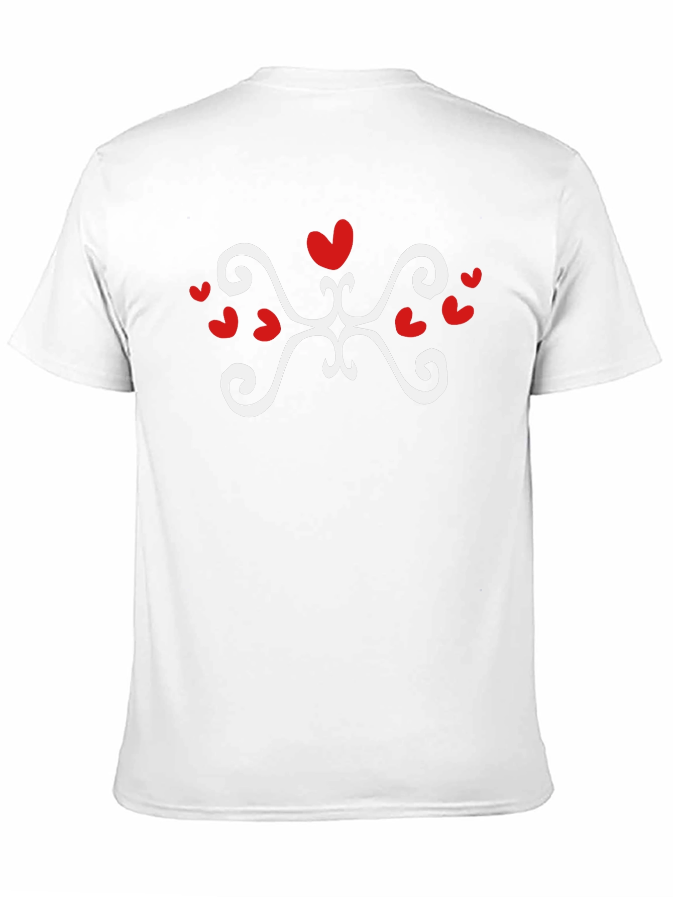 Heart Swirl Graphic Tee - Stylish Black T-Shirt