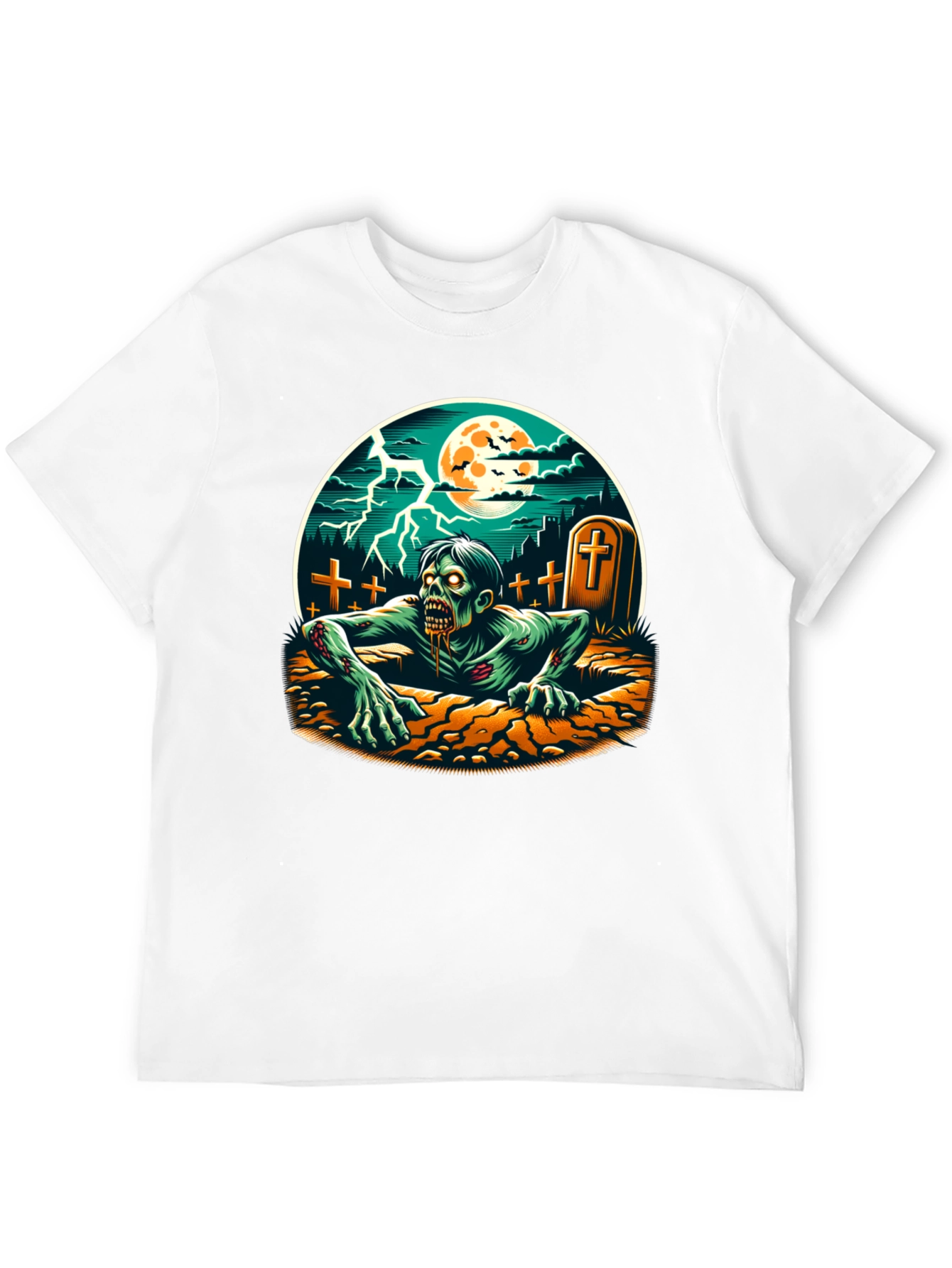 Zombie Graveyard T-Shirt - Horror Graphic Tee
