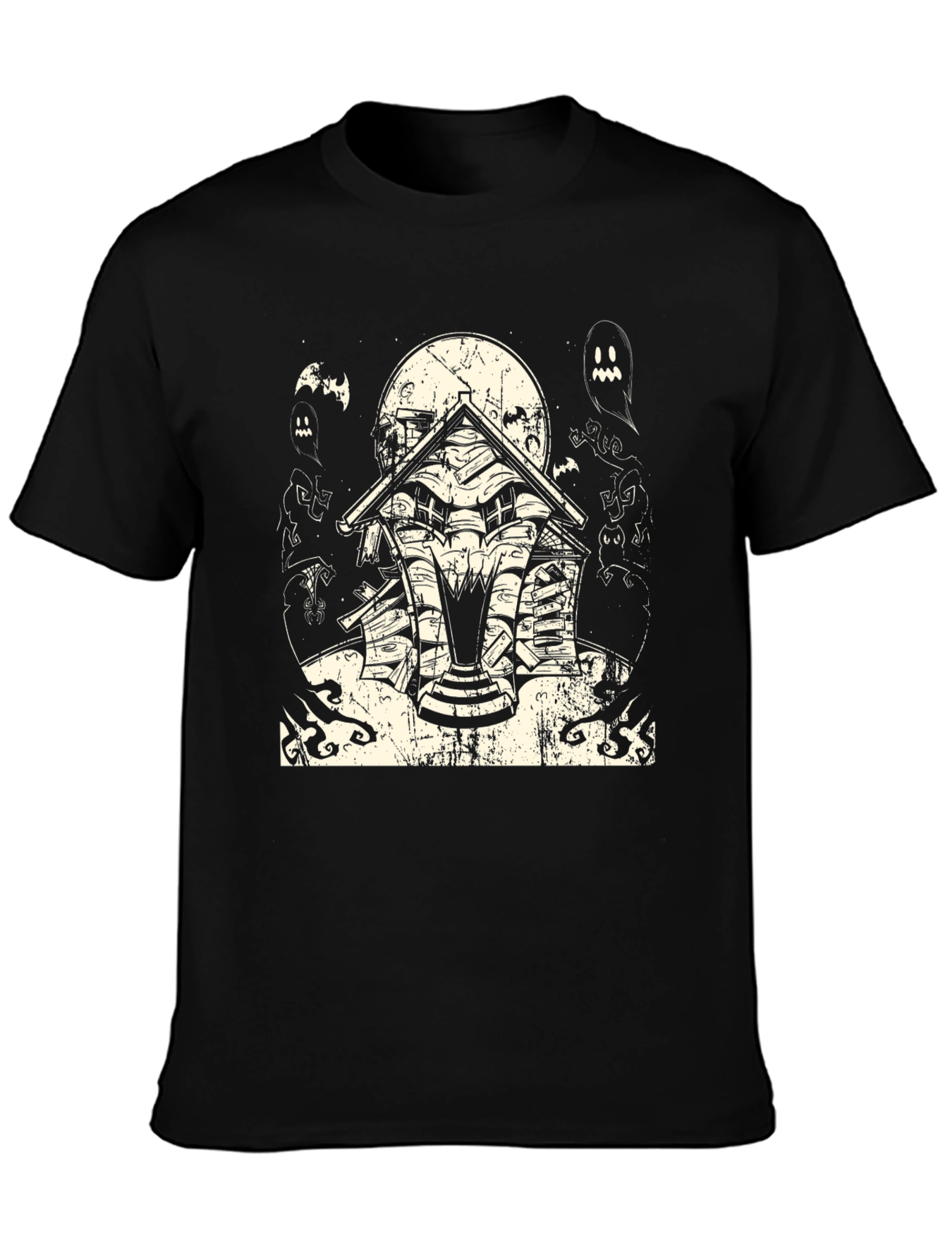 Haunted House Halloween Graphic Tee