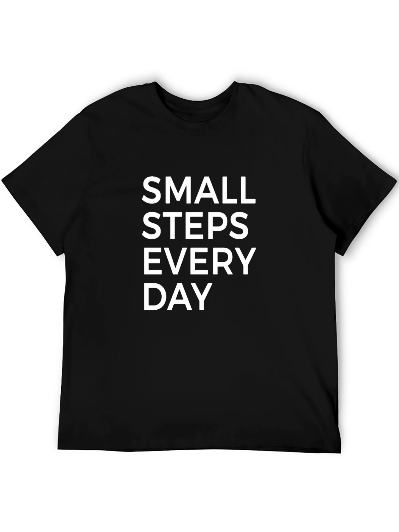 Small Steps Every Day Graphic Tee - Black