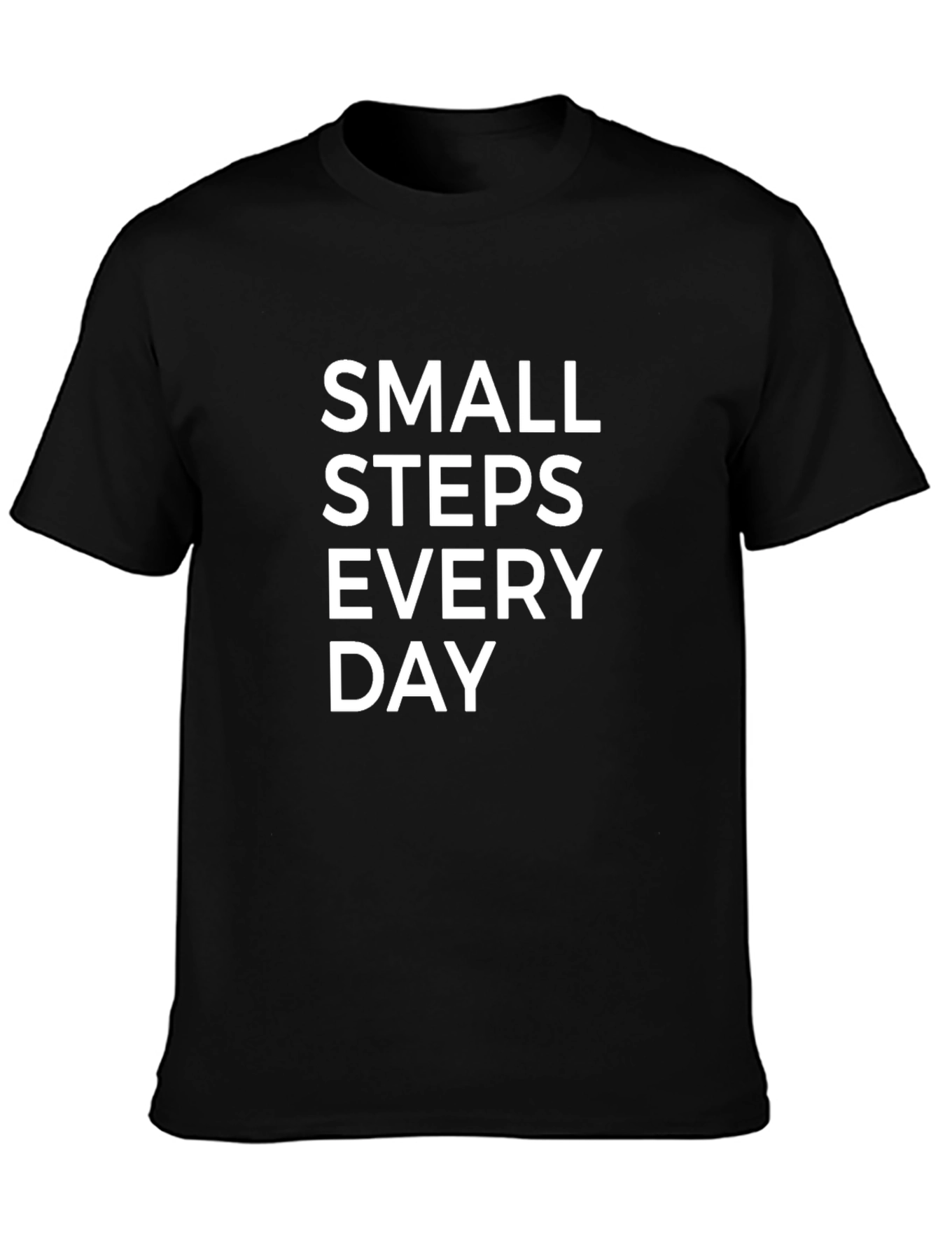 Small Steps Every Day Graphic Tee - Black