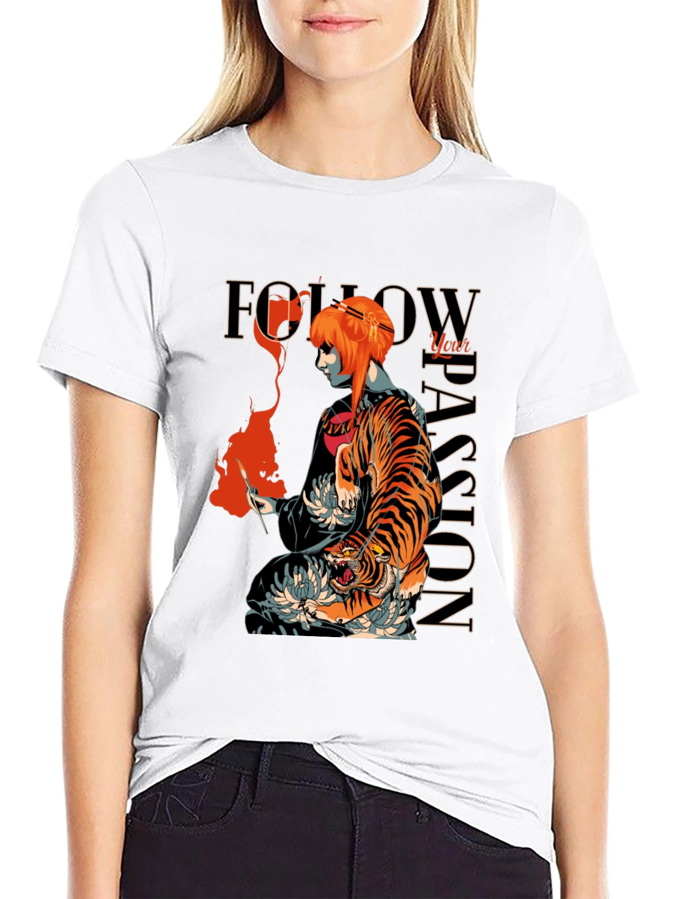 Tiger Passion Graphic Tee - Unique Streetwear