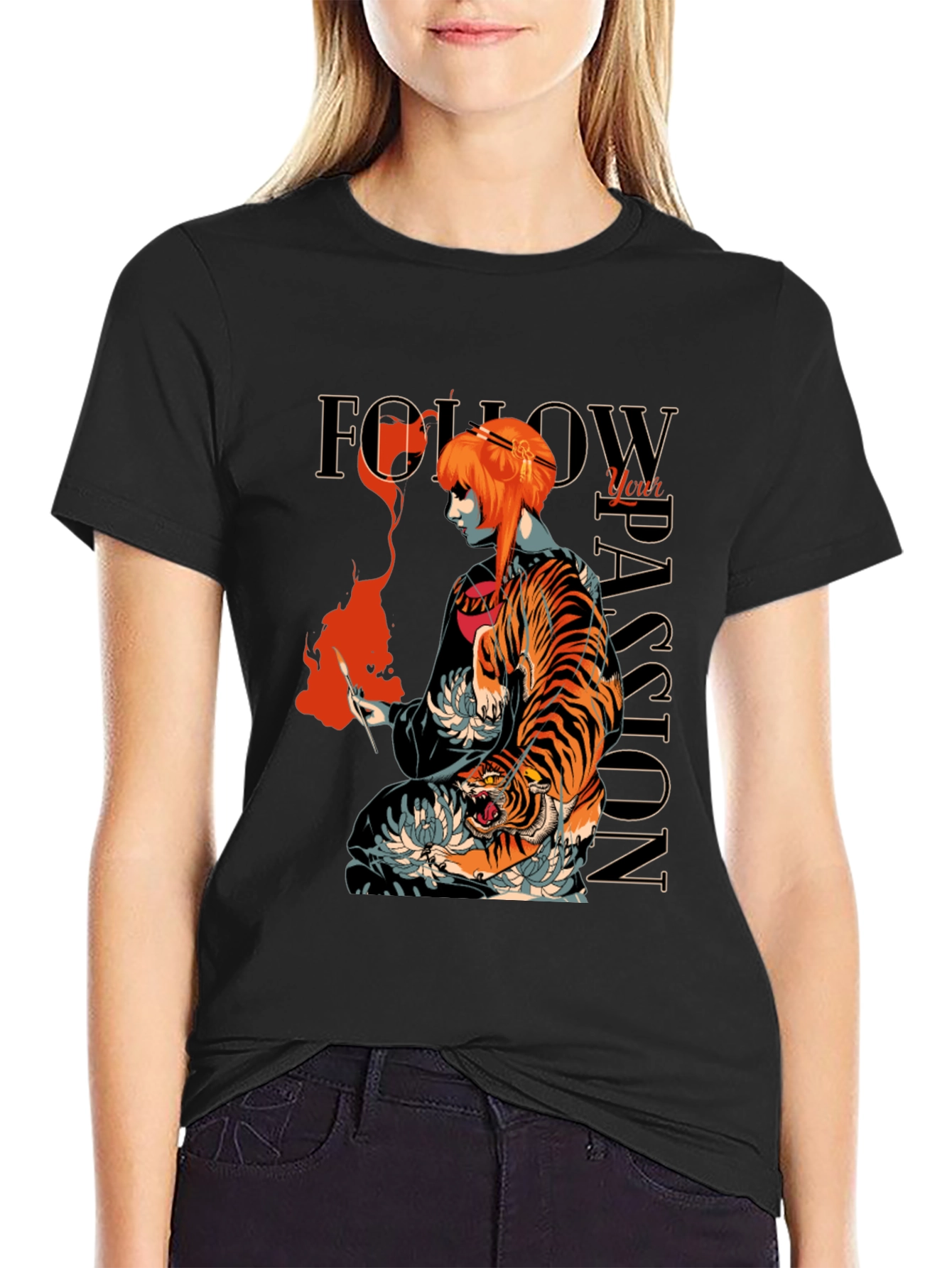 Tiger Passion Graphic Tee - Unique Streetwear