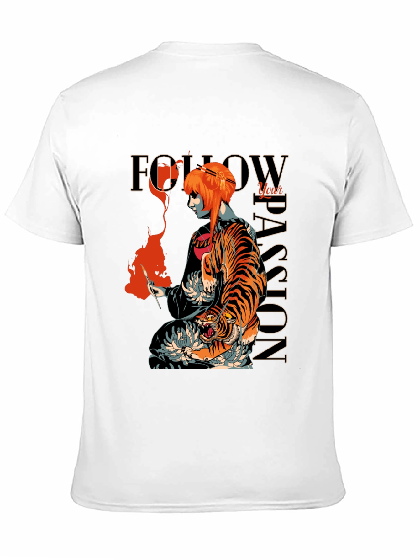 Tiger Passion Graphic Tee - Unique Streetwear