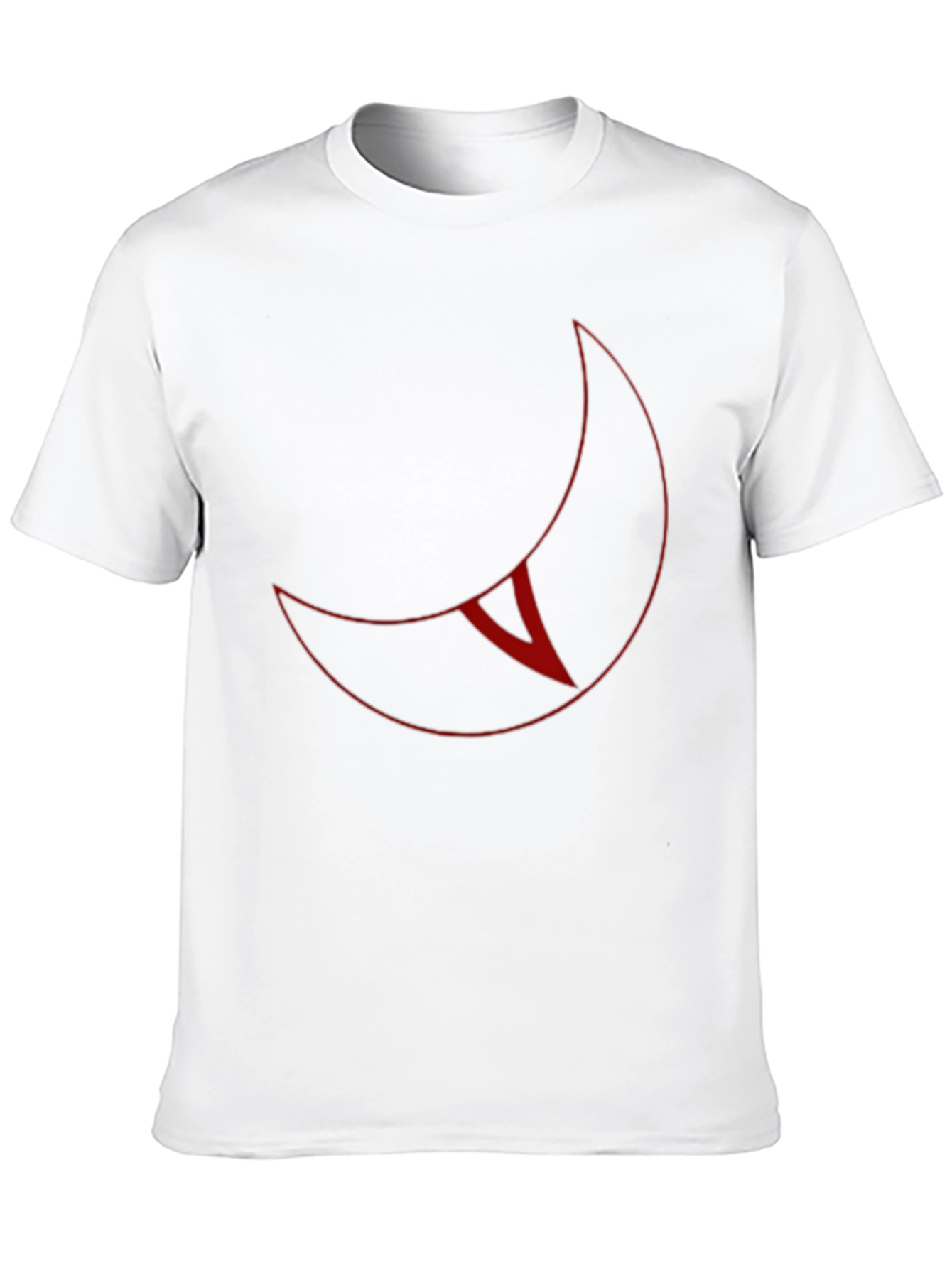 Crescent Moon Graphic T-Shirt - Black
