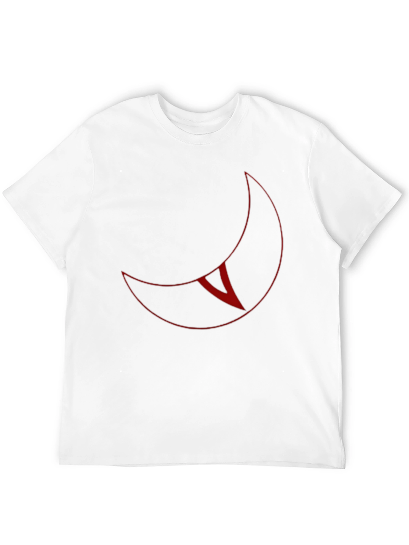 Crescent Moon Graphic T-Shirt - Black