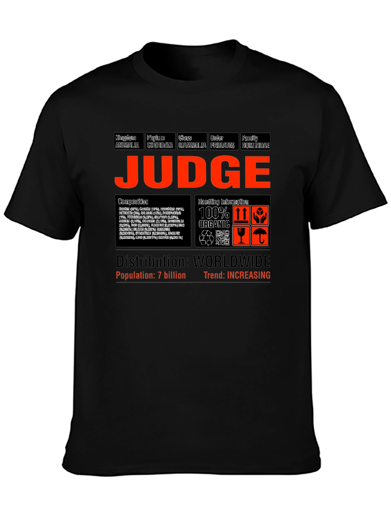 Judge Species T-Shirt | Animal Kingdom Tee