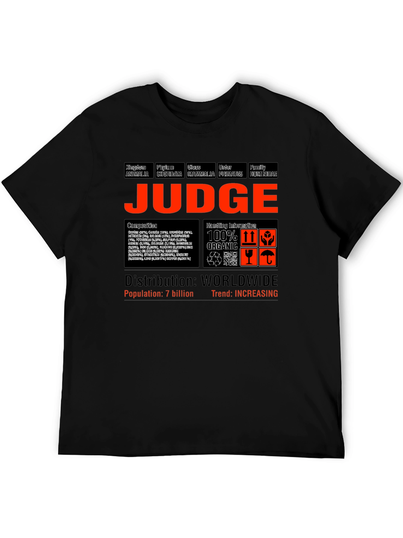 Judge Species T-Shirt | Animal Kingdom Tee