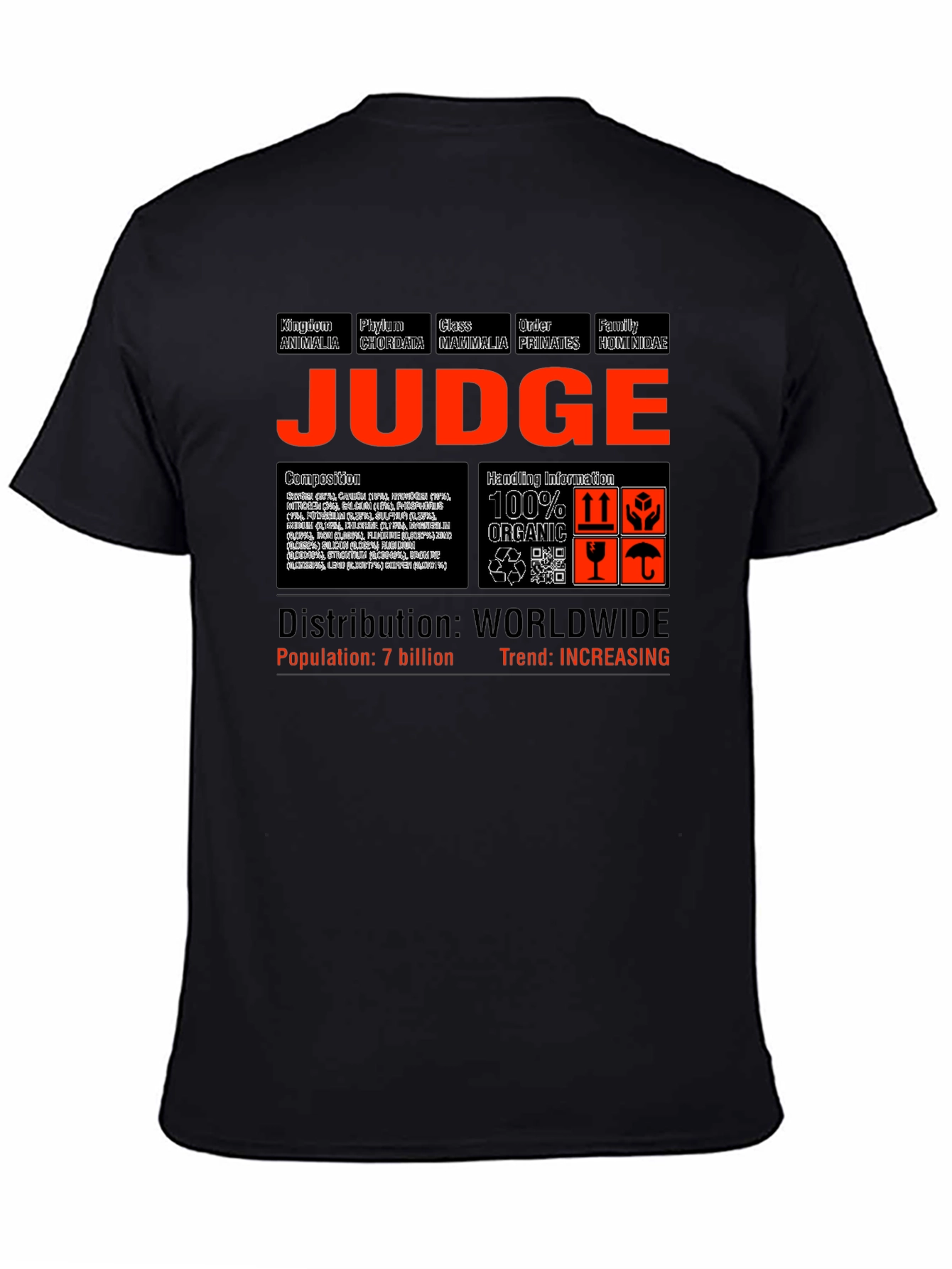 Judge Species T-Shirt | Animal Kingdom Tee