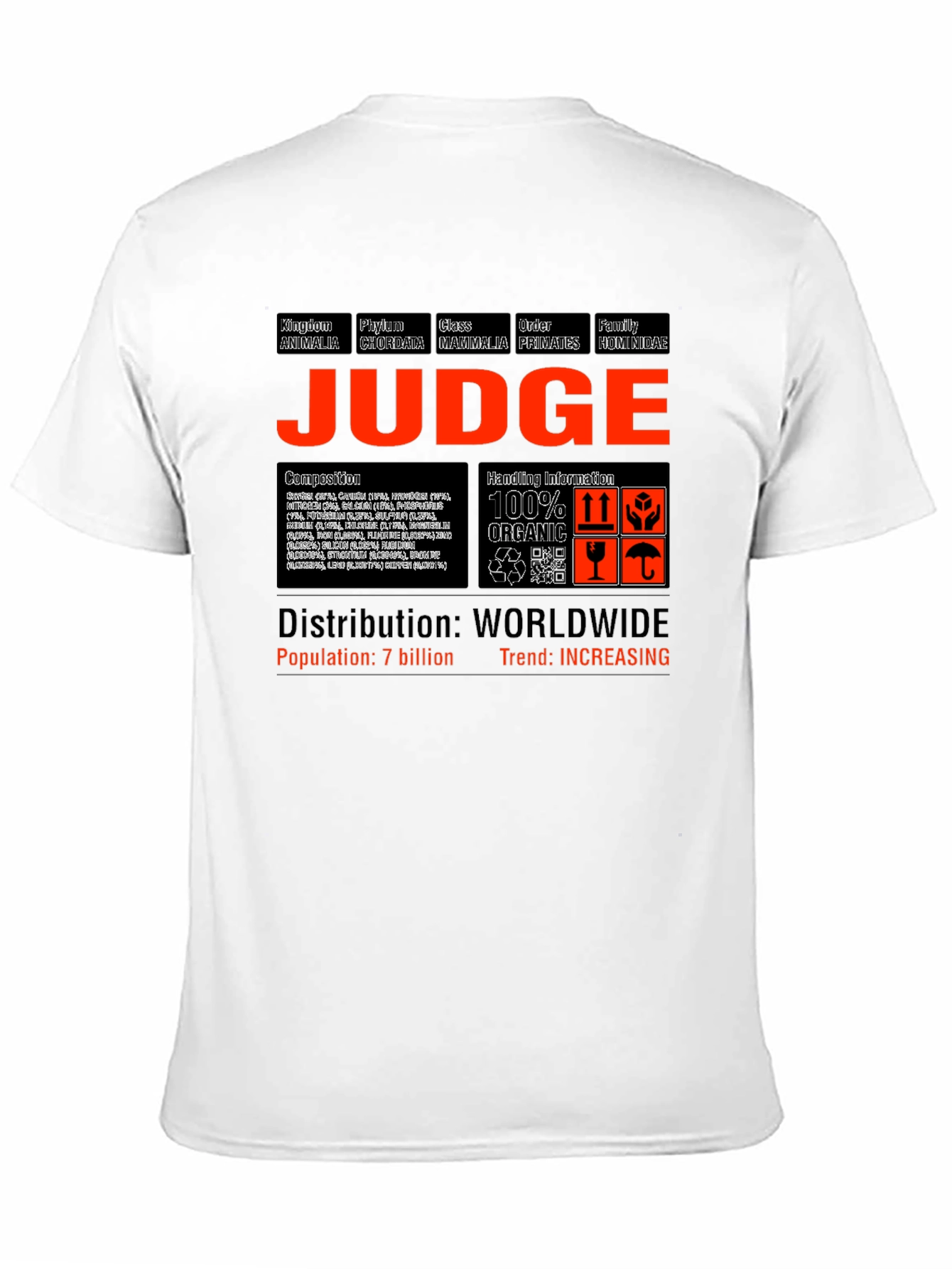 Judge Species T-Shirt | Animal Kingdom Tee