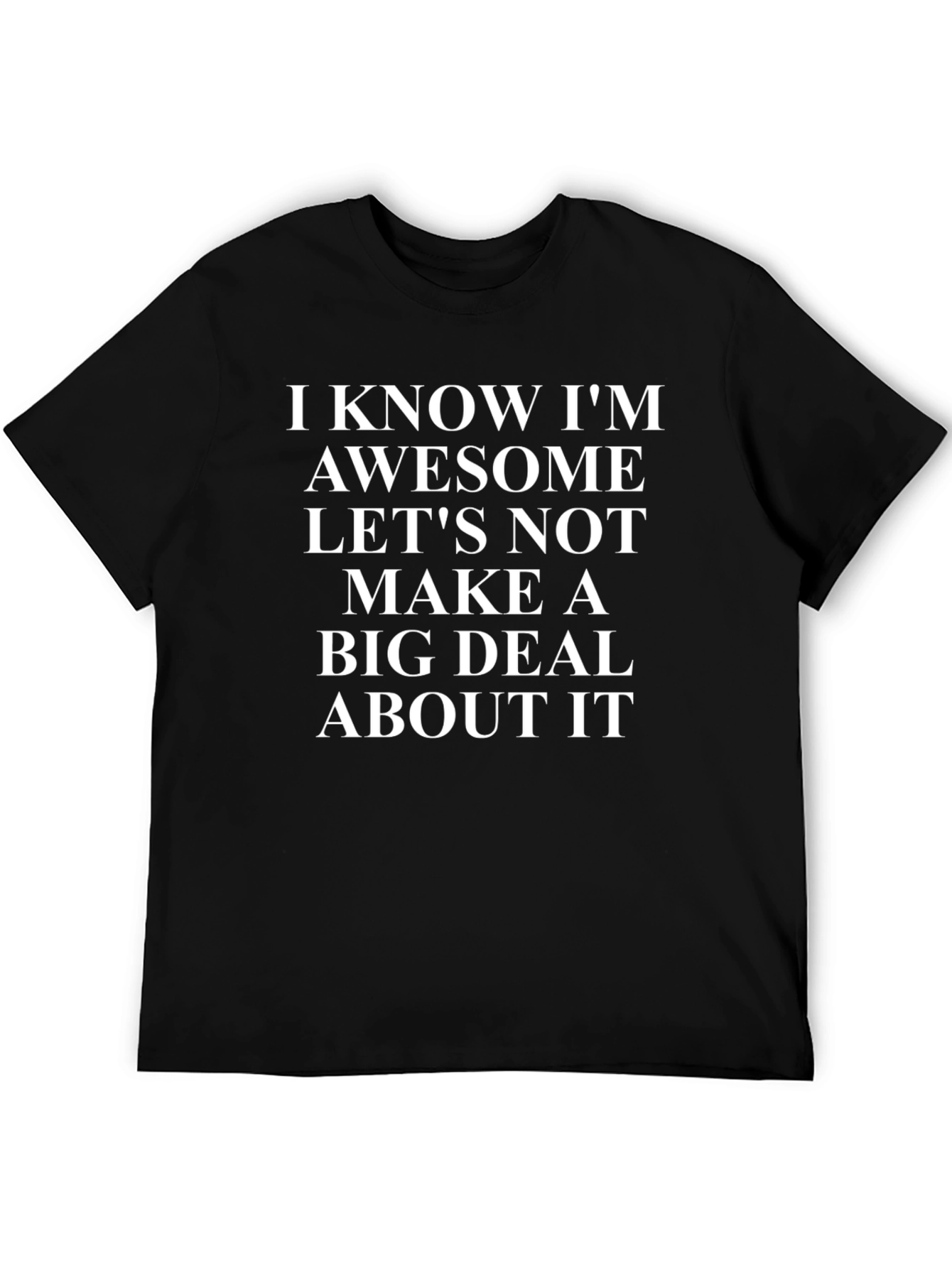 Awesome Statement Black T-Shirt