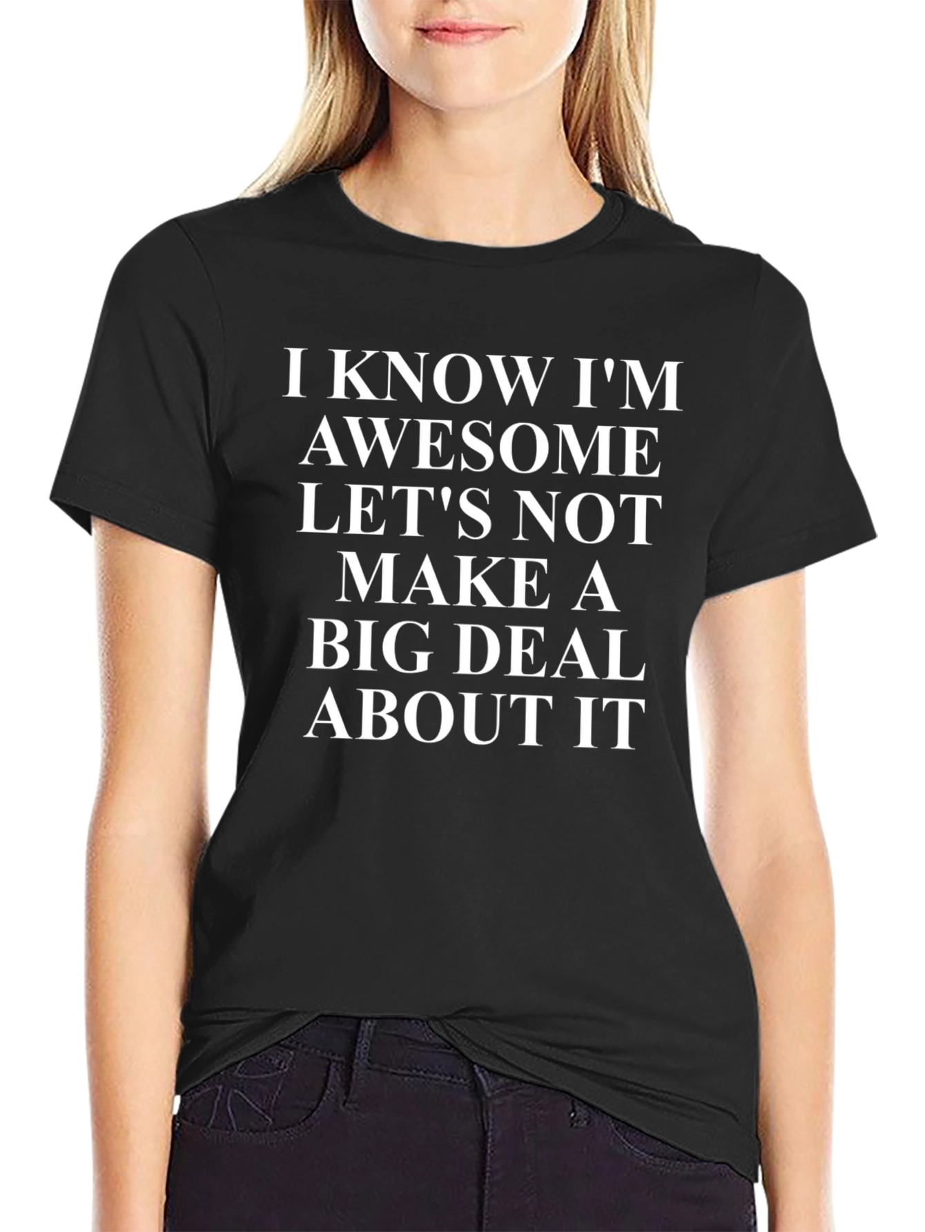 Awesome Statement Black T-Shirt