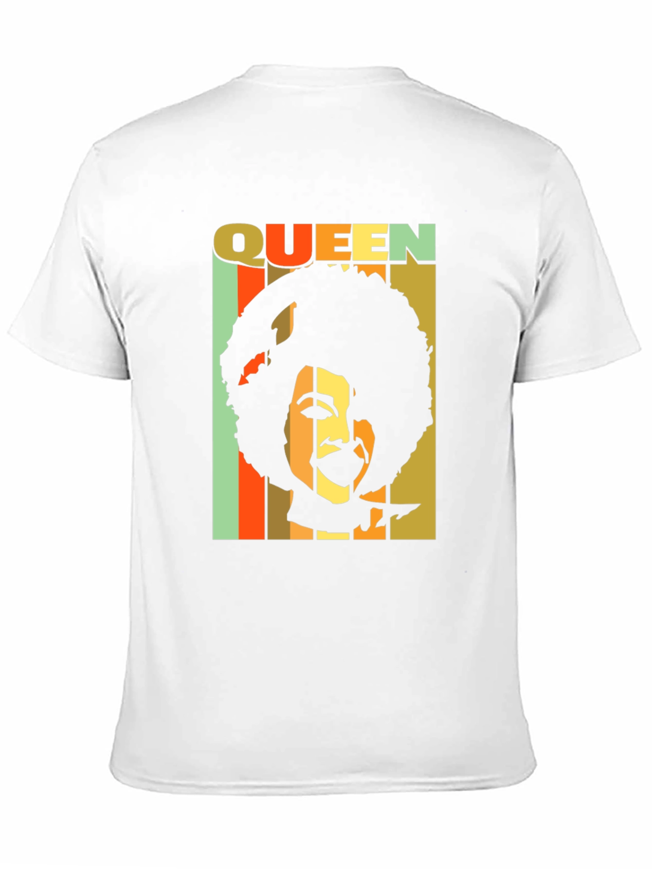 Retro Queen Afro T-Shirt - Black