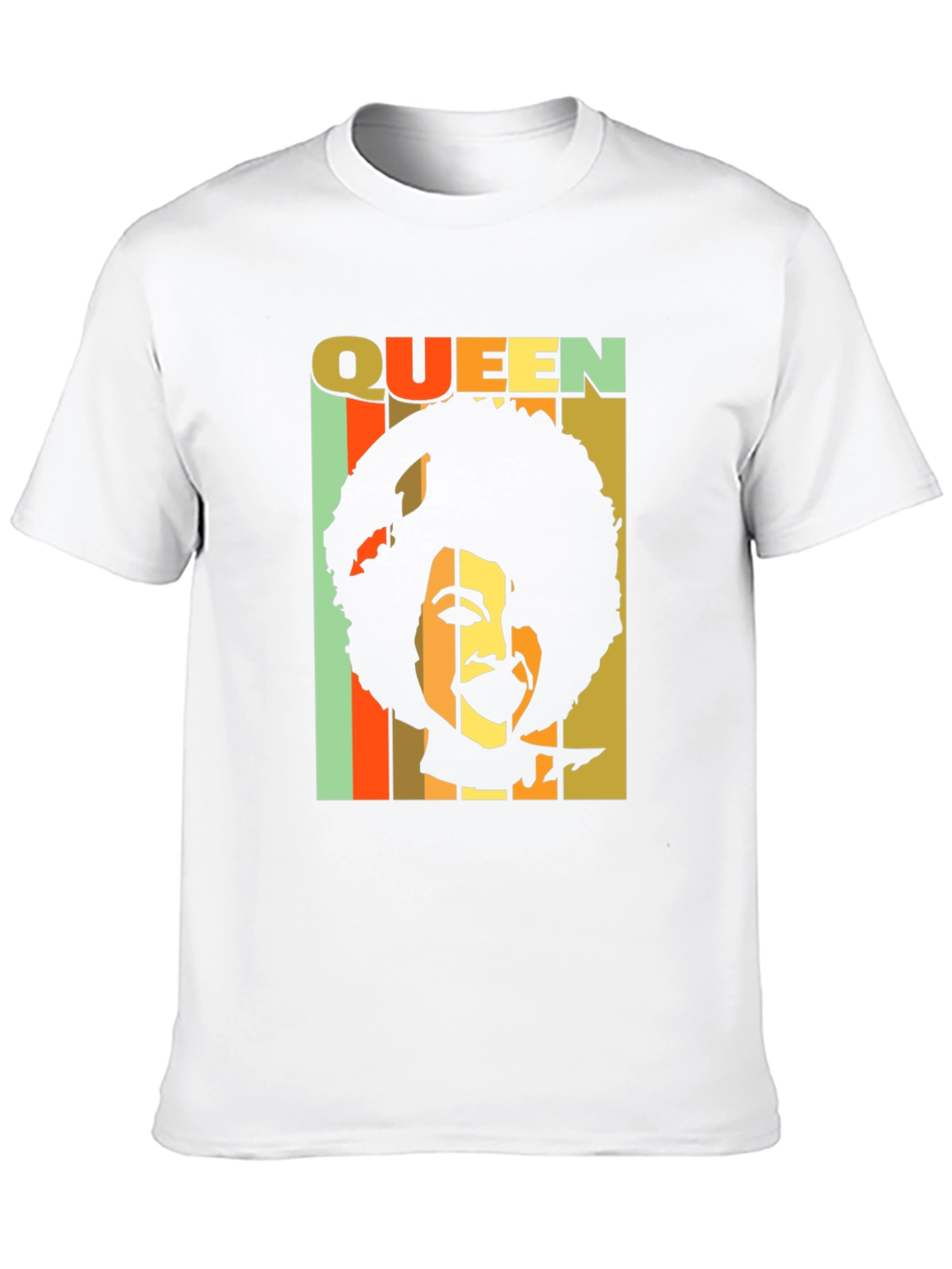 Retro Queen Afro T-Shirt - Black