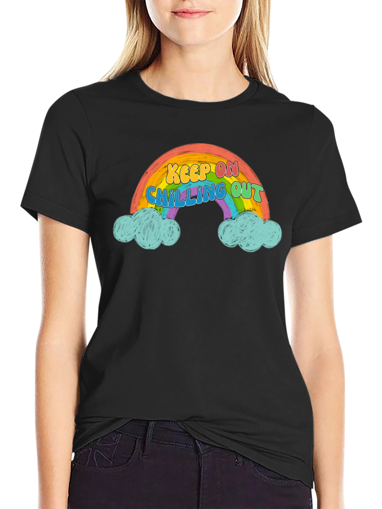 Keep On Chilling Out Rainbow T-Shirt