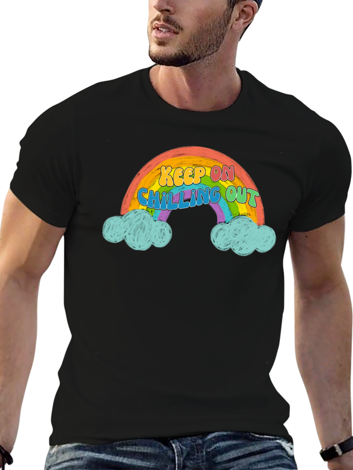 Keep On Chilling Out Rainbow T-Shirt