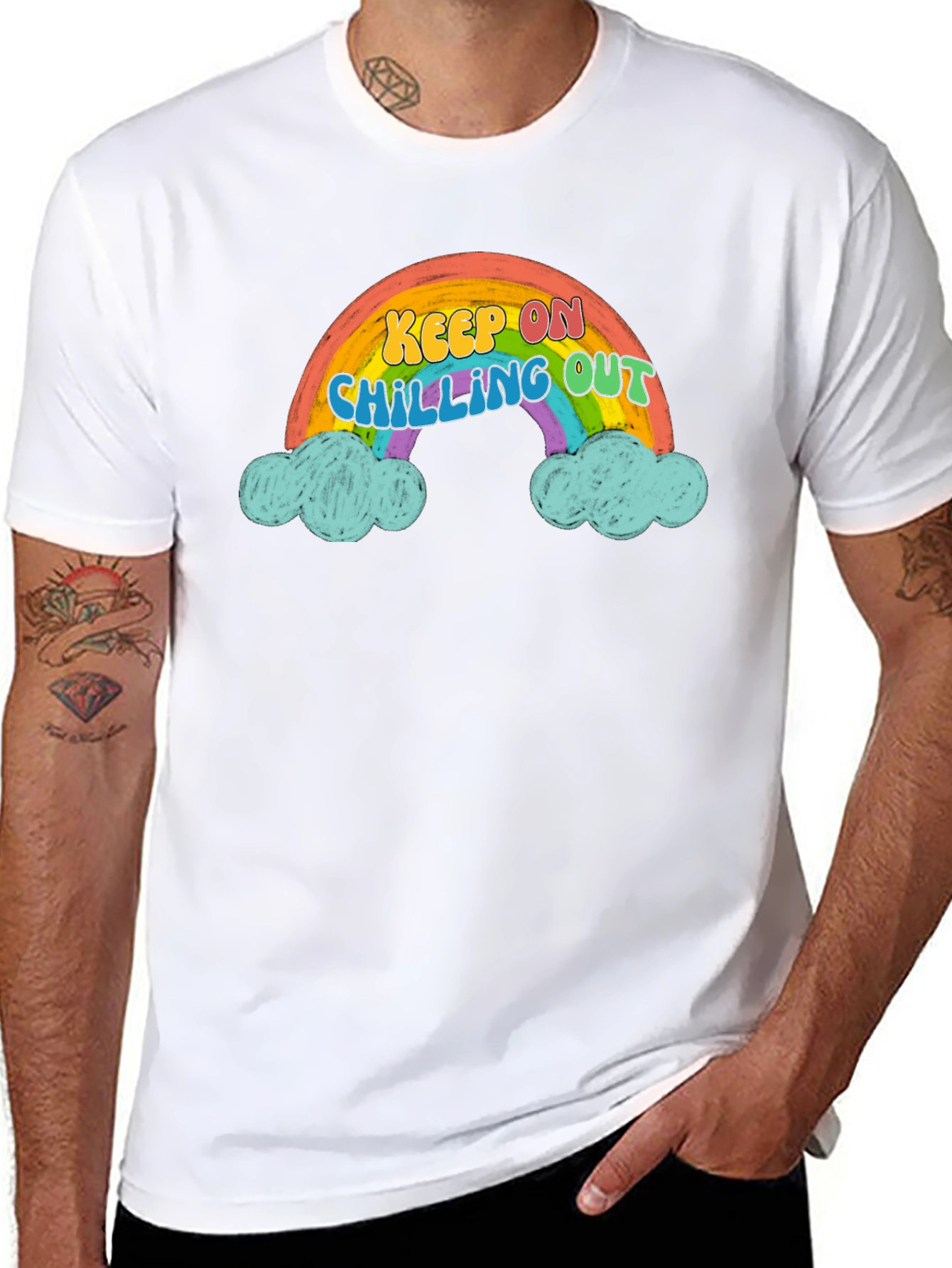 Keep On Chilling Out Rainbow T-Shirt