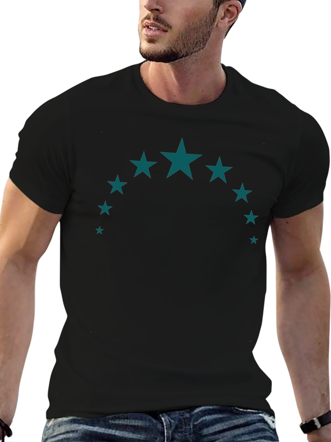 Star Arc Graphic Tee - Stylish Casual Wear