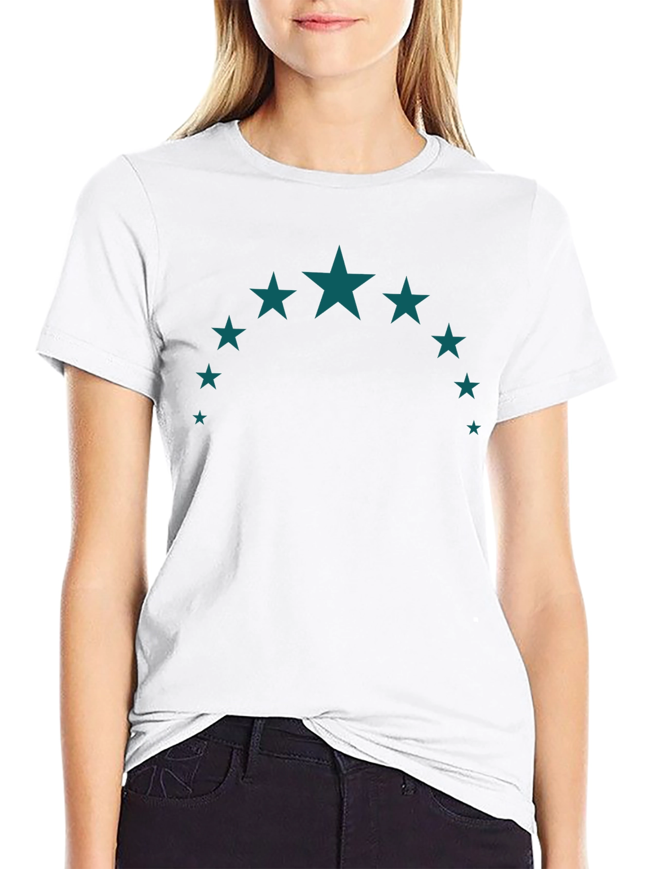 Star Arc Graphic Tee - Stylish Casual Wear