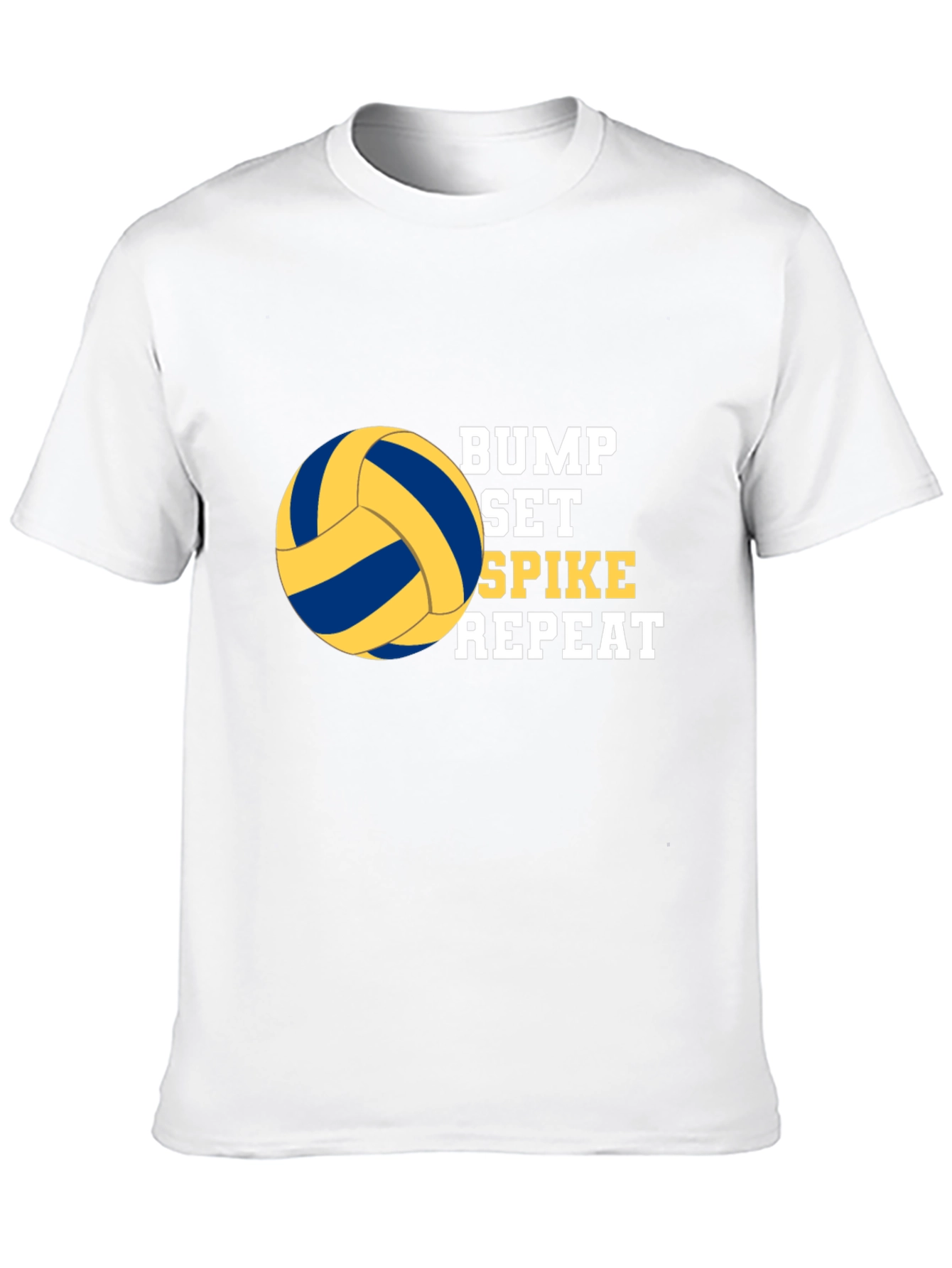 Bump Set Spike Repeat Volleyball Graphic T-Shirt