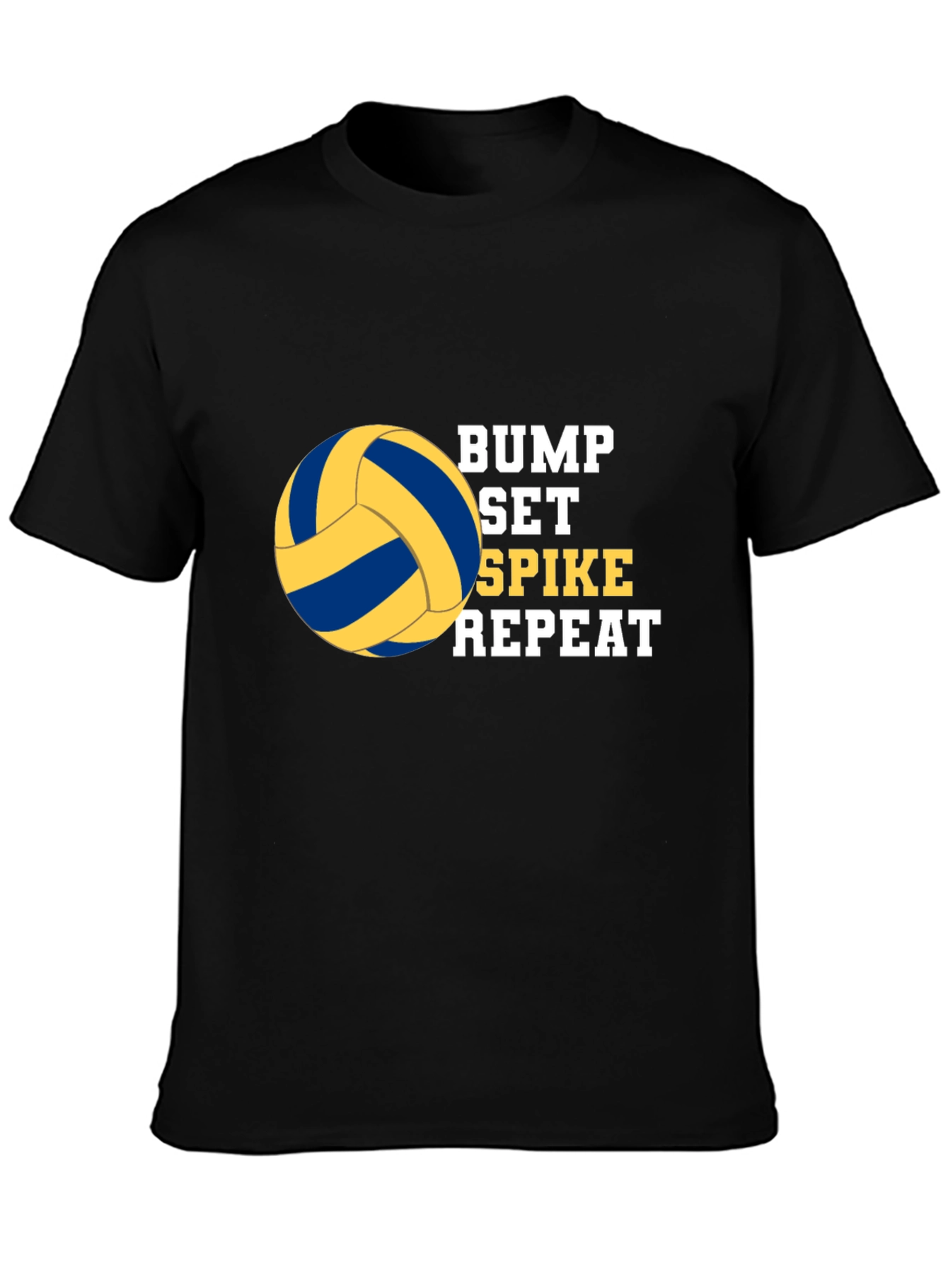 Bump Set Spike Repeat Volleyball Graphic T-Shirt