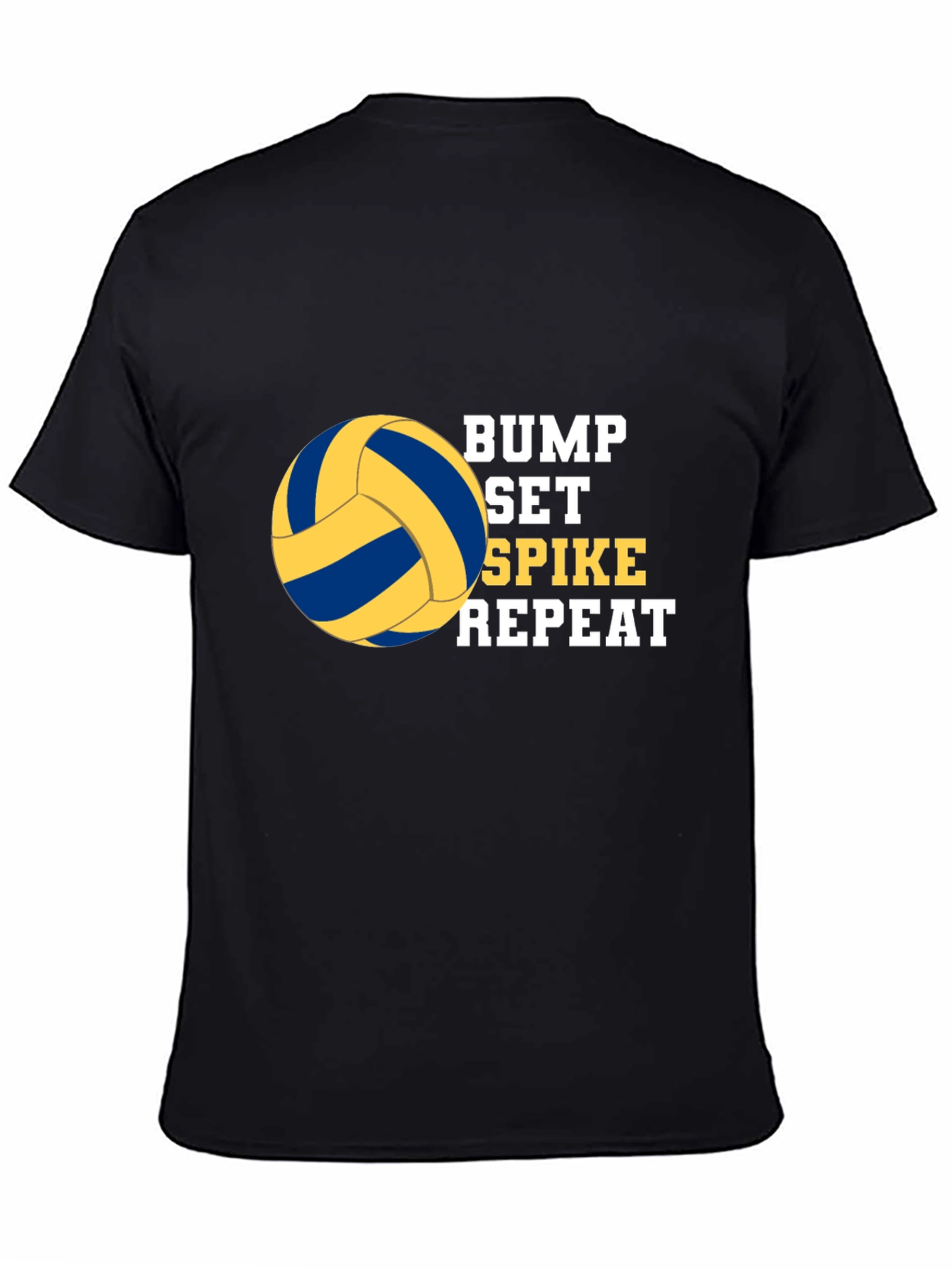 Bump Set Spike Repeat Volleyball Graphic T-Shirt