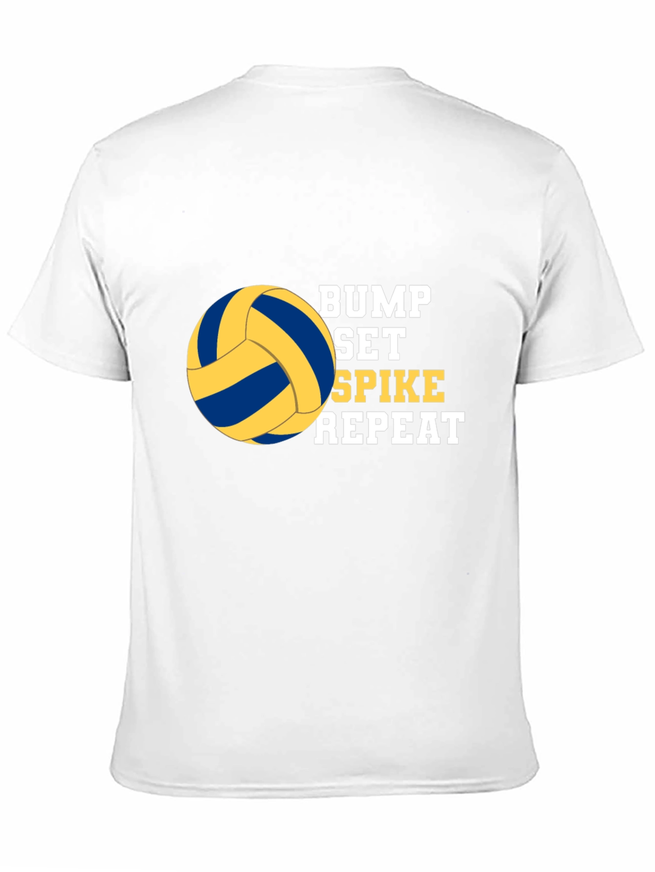 Bump Set Spike Repeat Volleyball Graphic T-Shirt