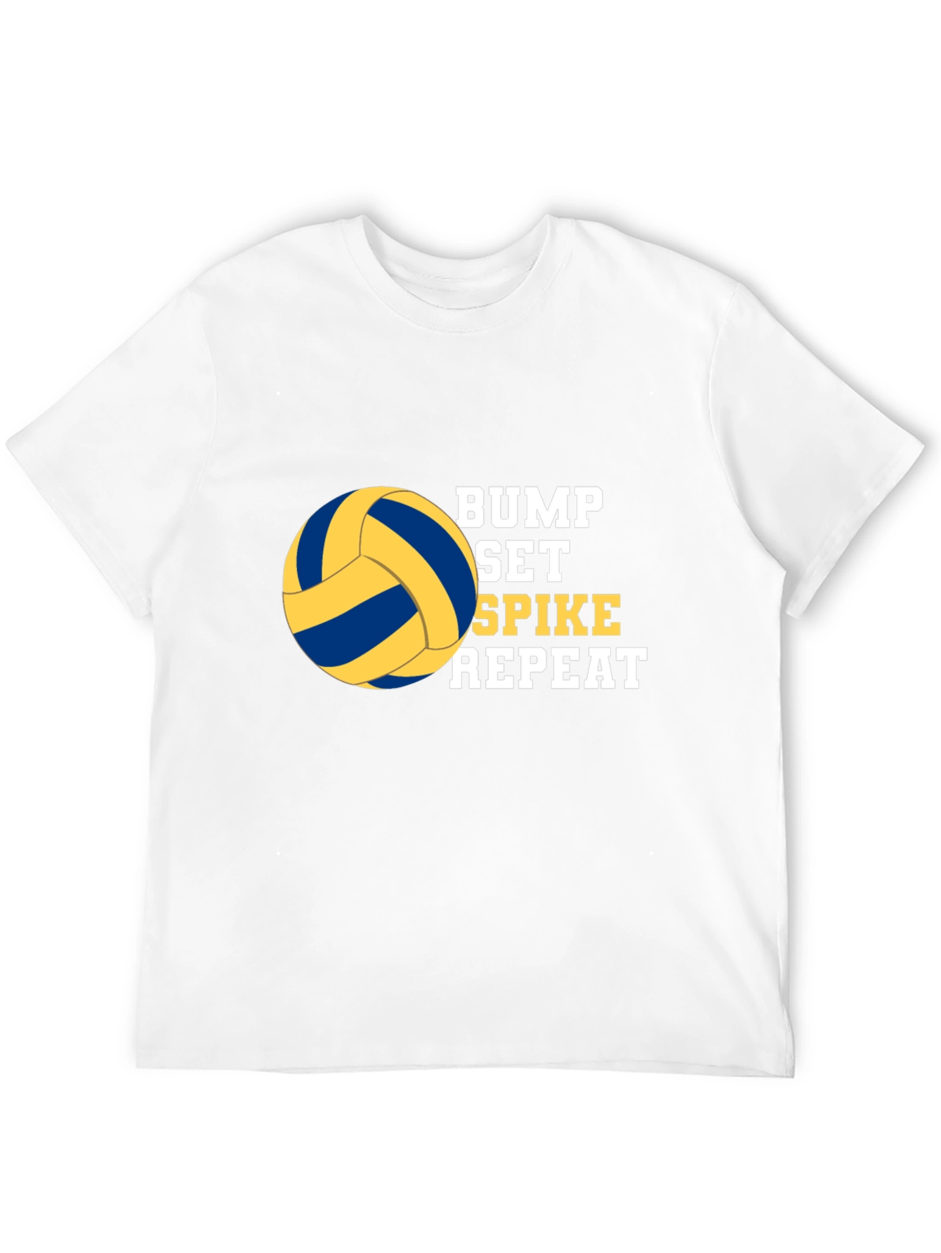 Bump Set Spike Repeat Volleyball Graphic T-Shirt