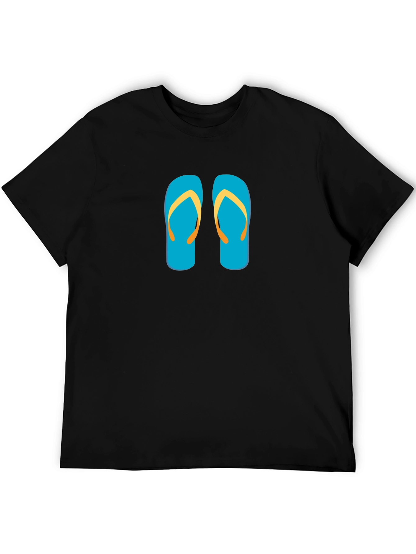 Flip Flop Graphic Tee - Black Summer Shirt