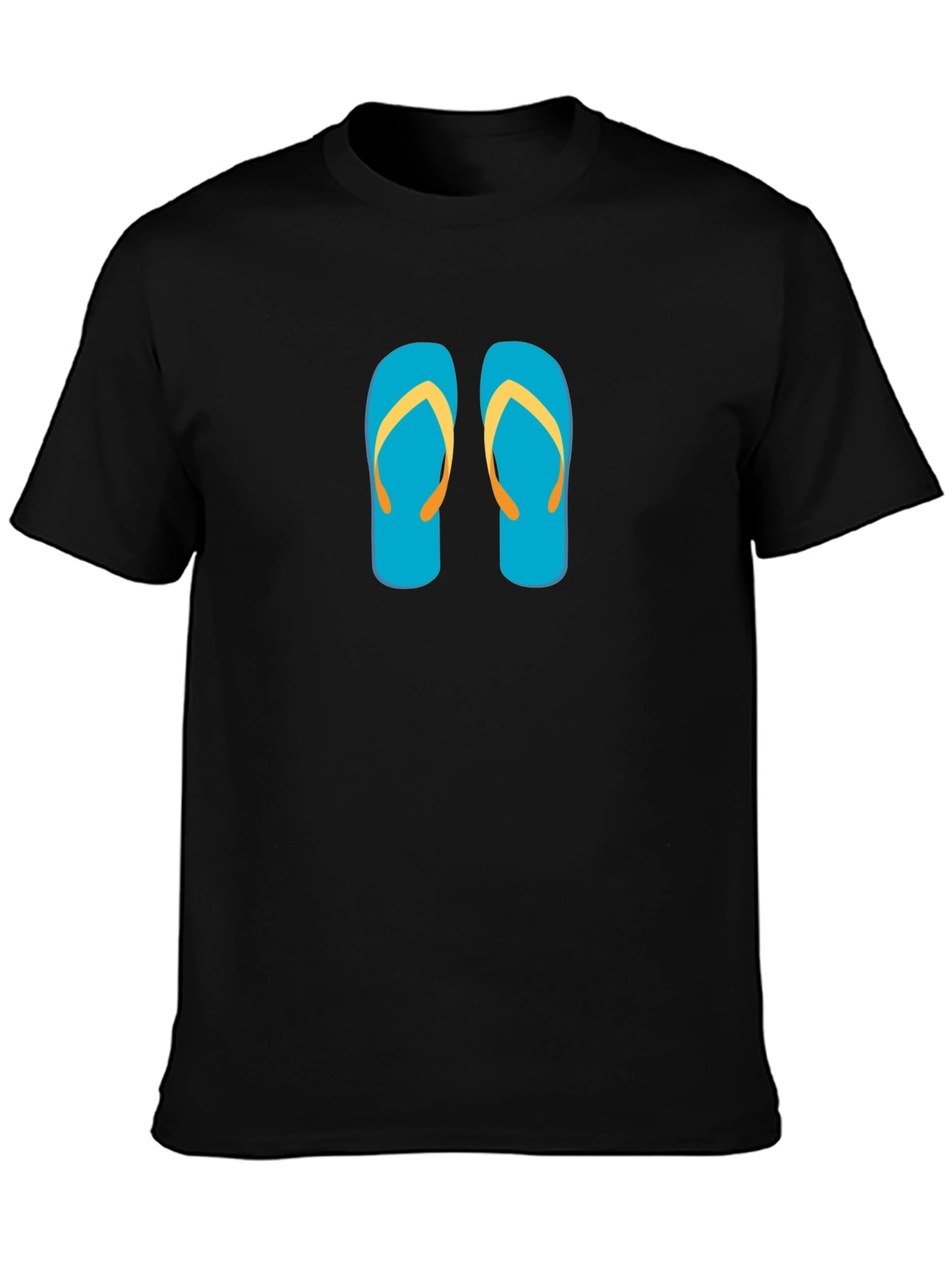 Flip Flop Graphic Tee - Black Summer Shirt