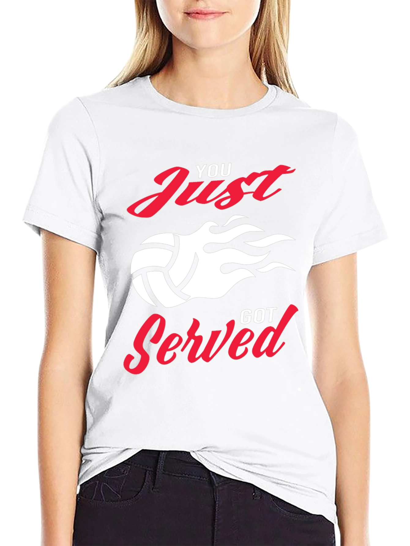 You Just Got Served Volleyball Graphic Tee