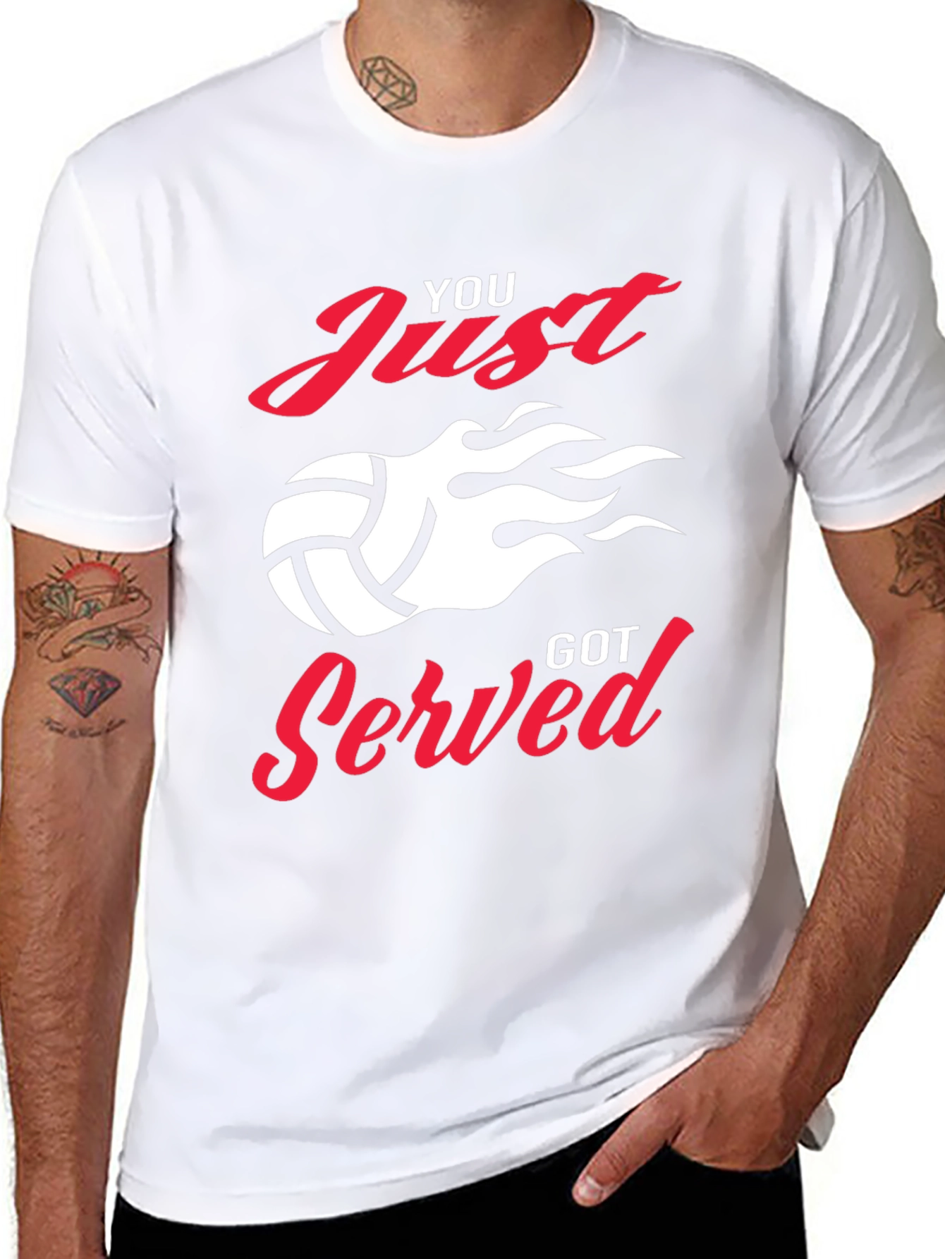 You Just Got Served Volleyball Graphic Tee