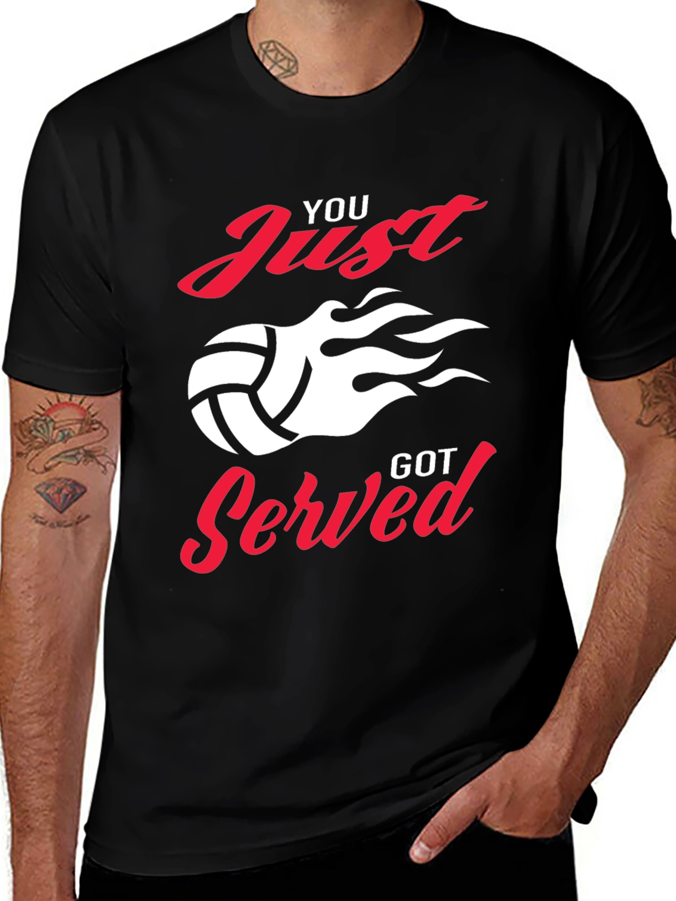 You Just Got Served Volleyball Graphic Tee