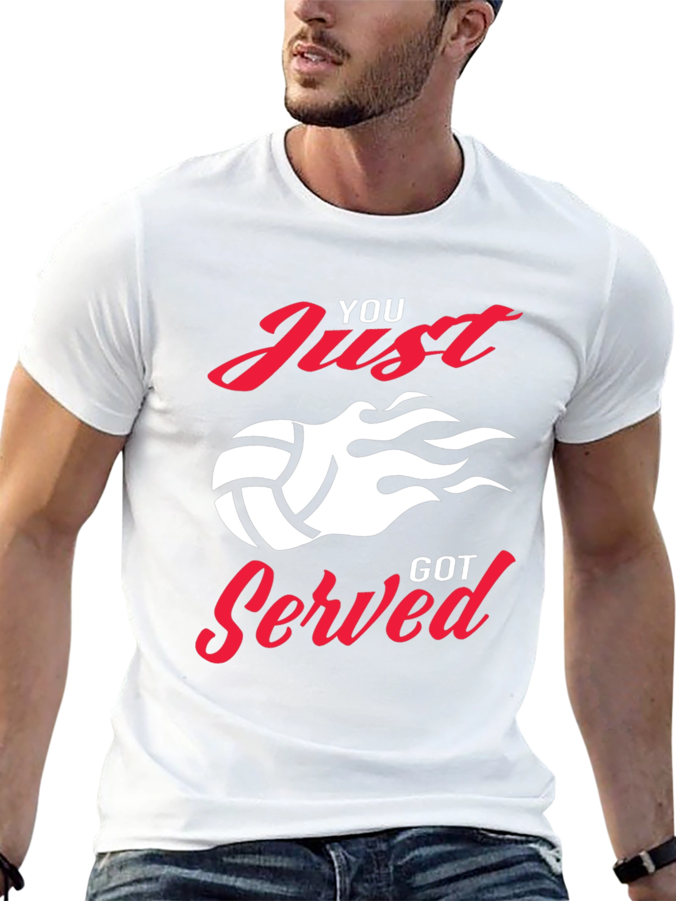 You Just Got Served Volleyball Graphic Tee