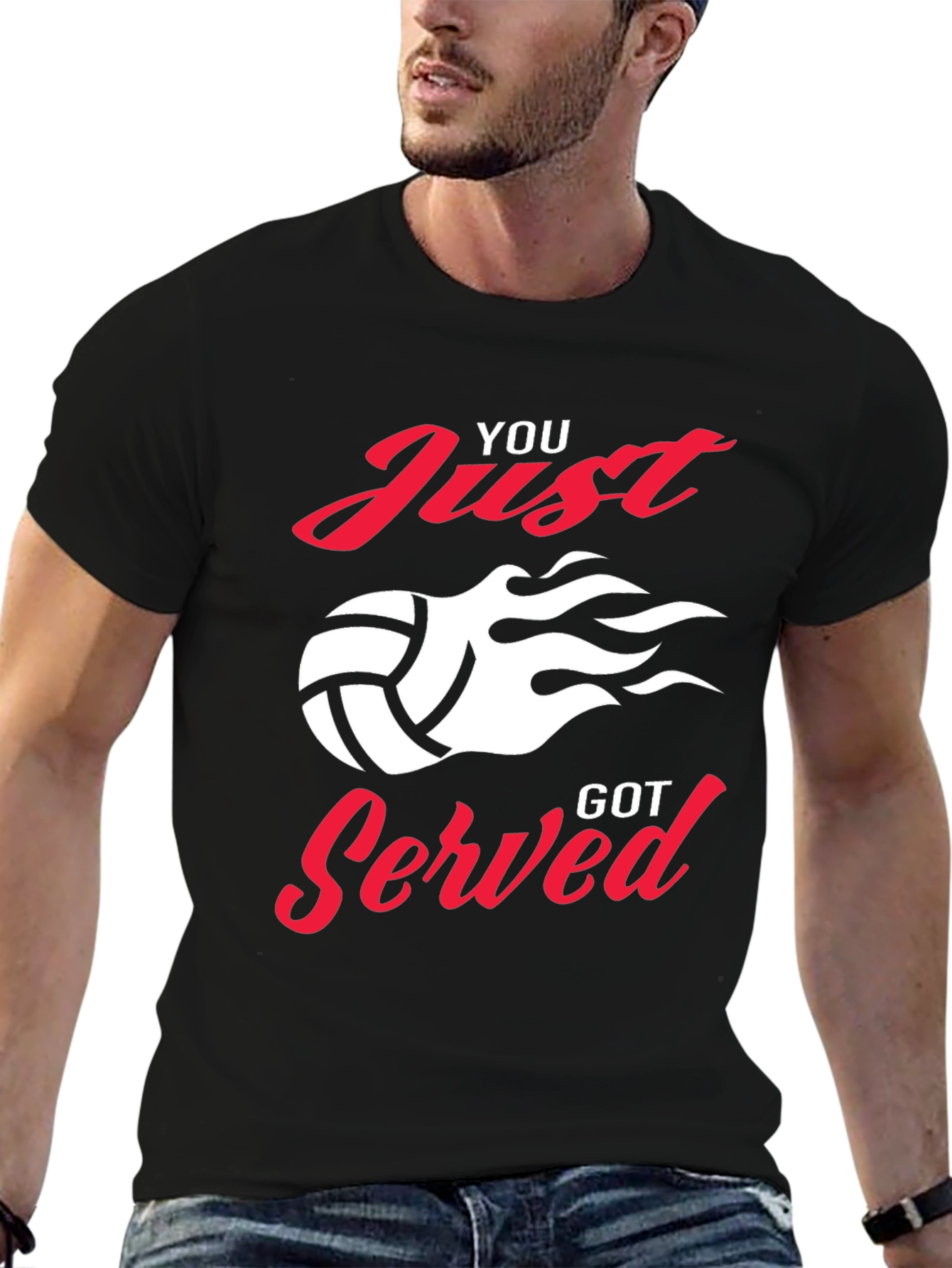 You Just Got Served Volleyball Graphic Tee