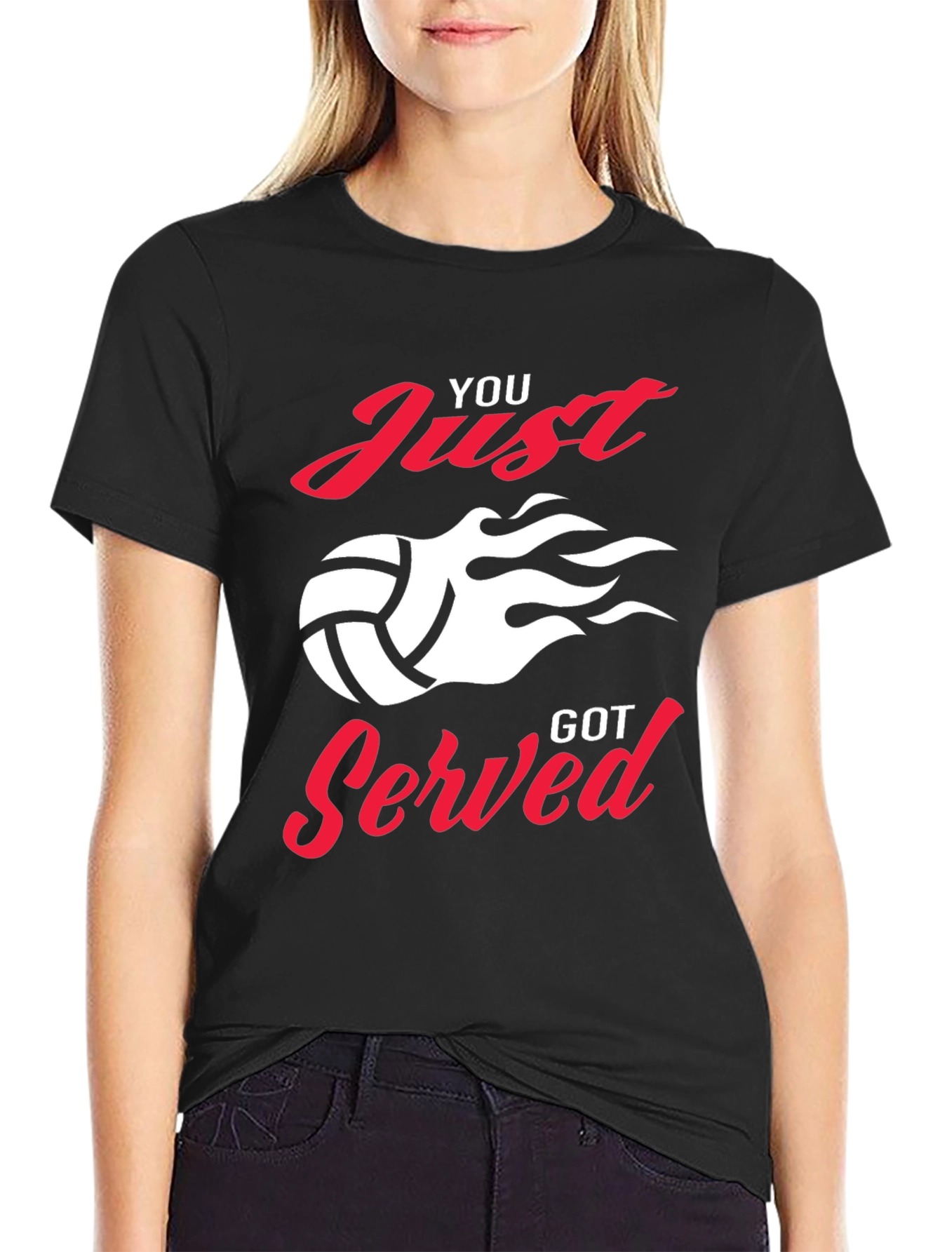 You Just Got Served Volleyball Graphic Tee