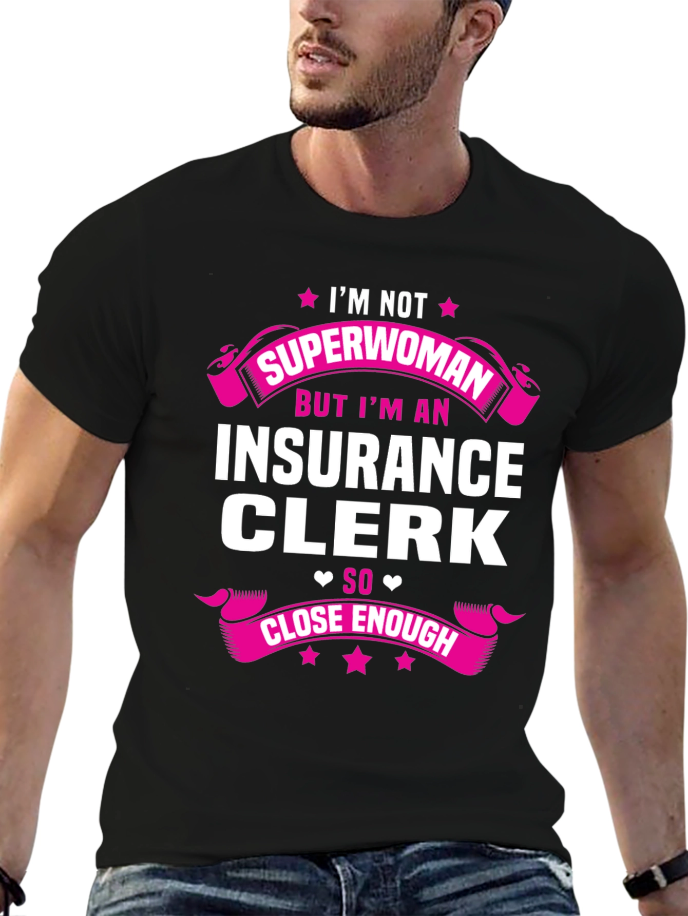 Insurance Clerk Superwoman Funny T-Shirt
