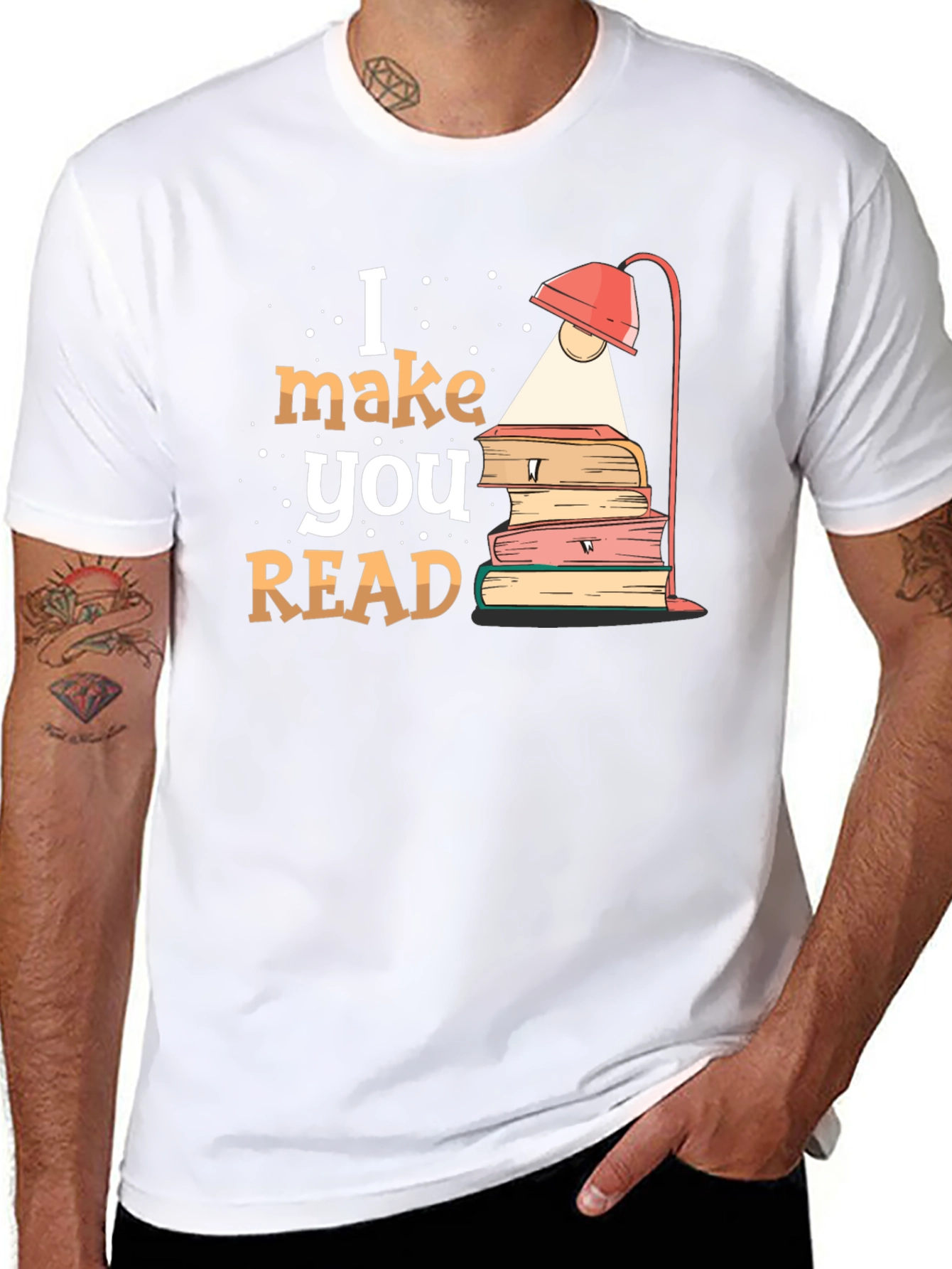 I Make You Read Black T-Shirt