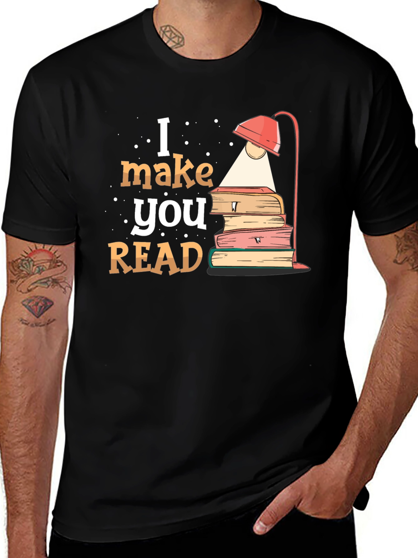 I Make You Read Black T-Shirt